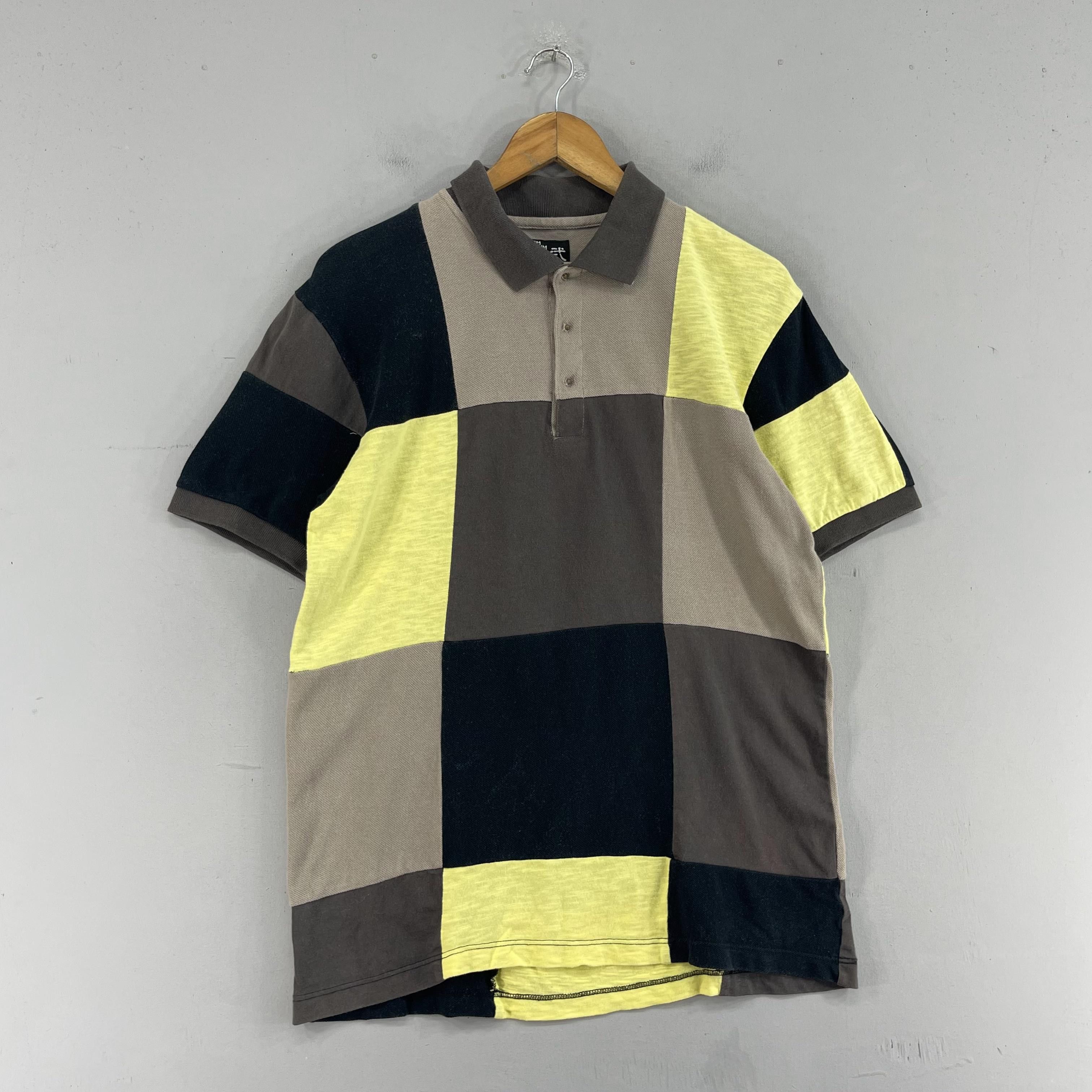 Japanese Brand × PPFM PPFM Checkered Patchwork Multicolor Reconstruct Polos Size US S / EU 44-46 / 1 - 3 Thumbnail