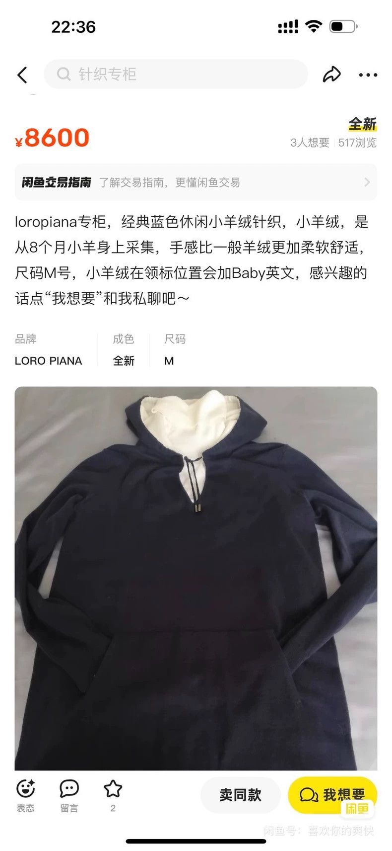 Loro Piana LORO PIANA Capsule series cashmere cap sweater Size S / US 4 / IT 40 - 7 Thumbnail