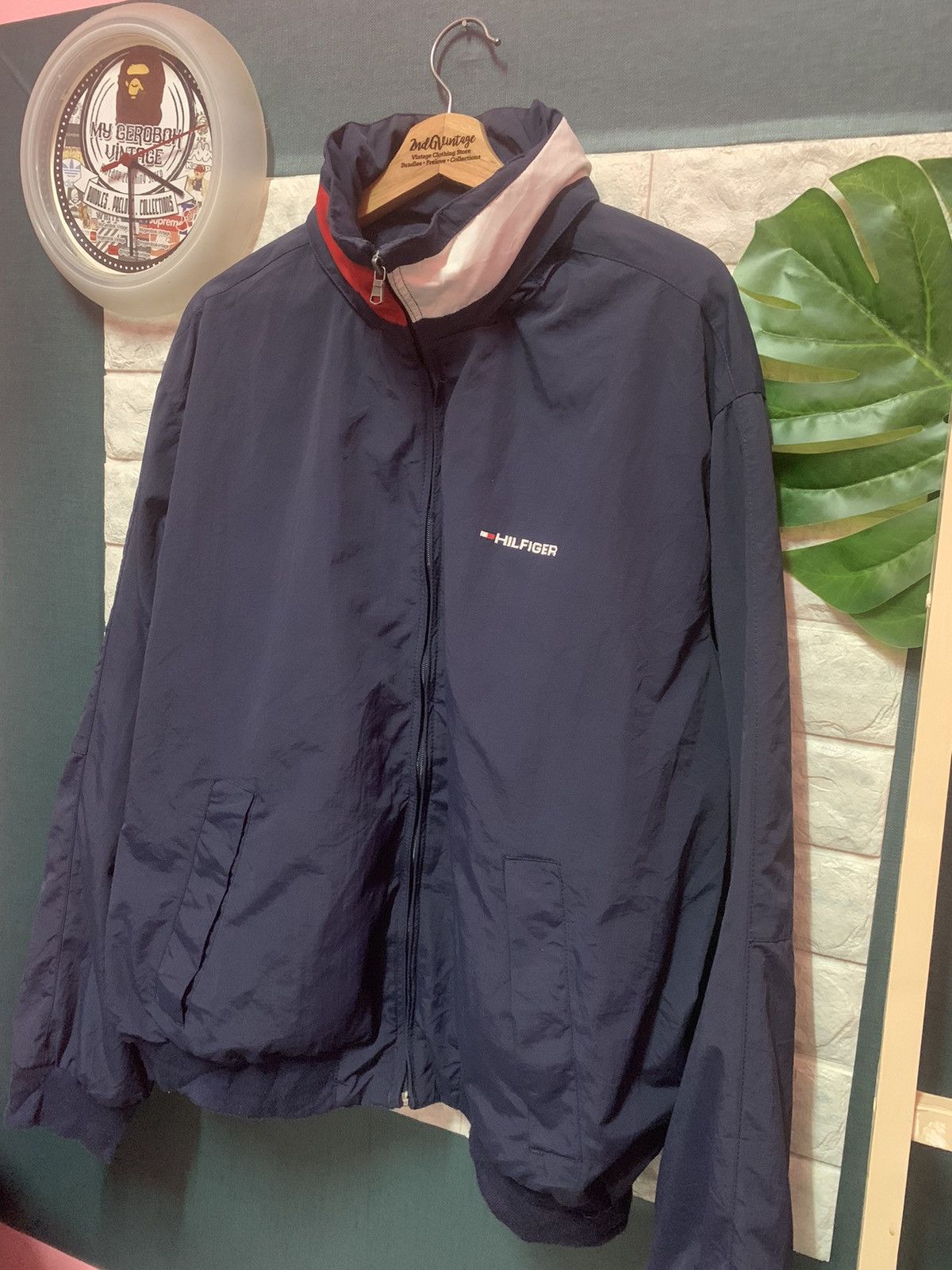 Tommy Hilfiger RARE!! Bomber Jacket TOMMY HILFIGER Size US L / EU 52-54 / 3 - 2 Thumbnail