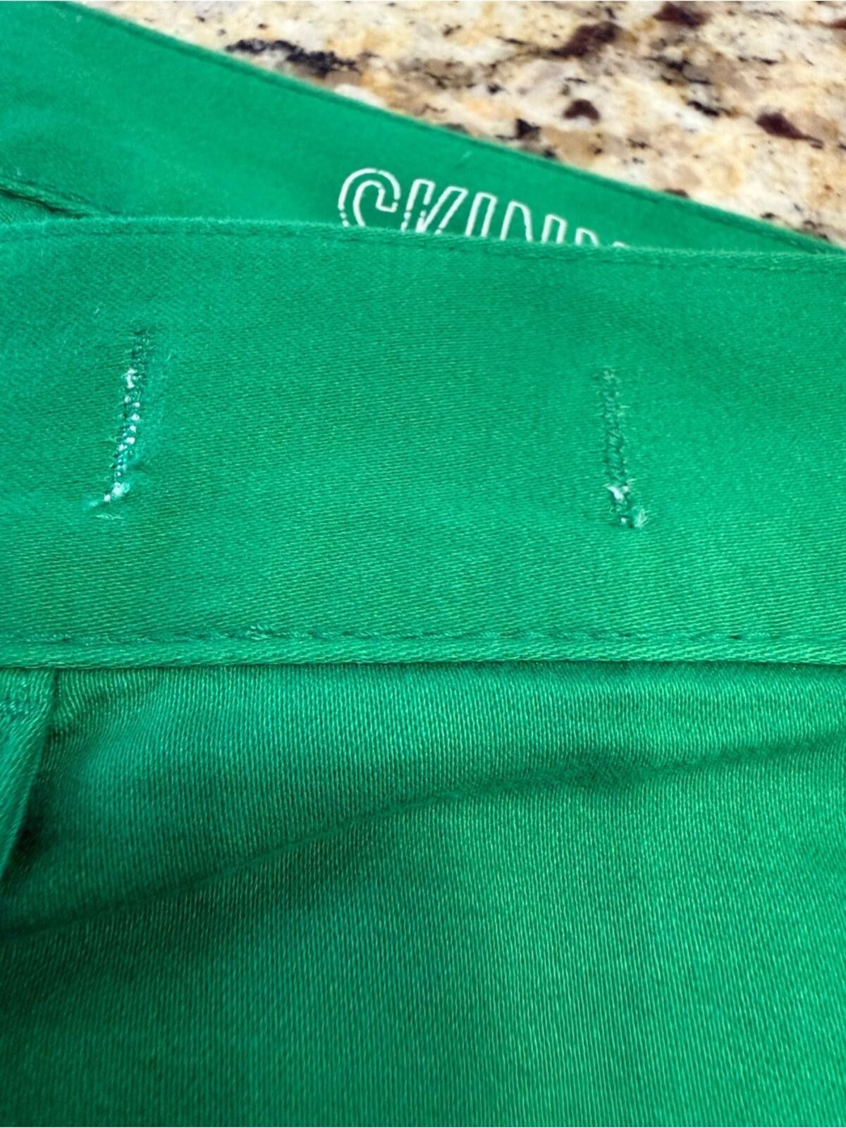 Madewell Madewell Skinny Ankle green pants zip button soft SZ 2 Size 26" / US 2 / IT 38 - 8 Thumbnail