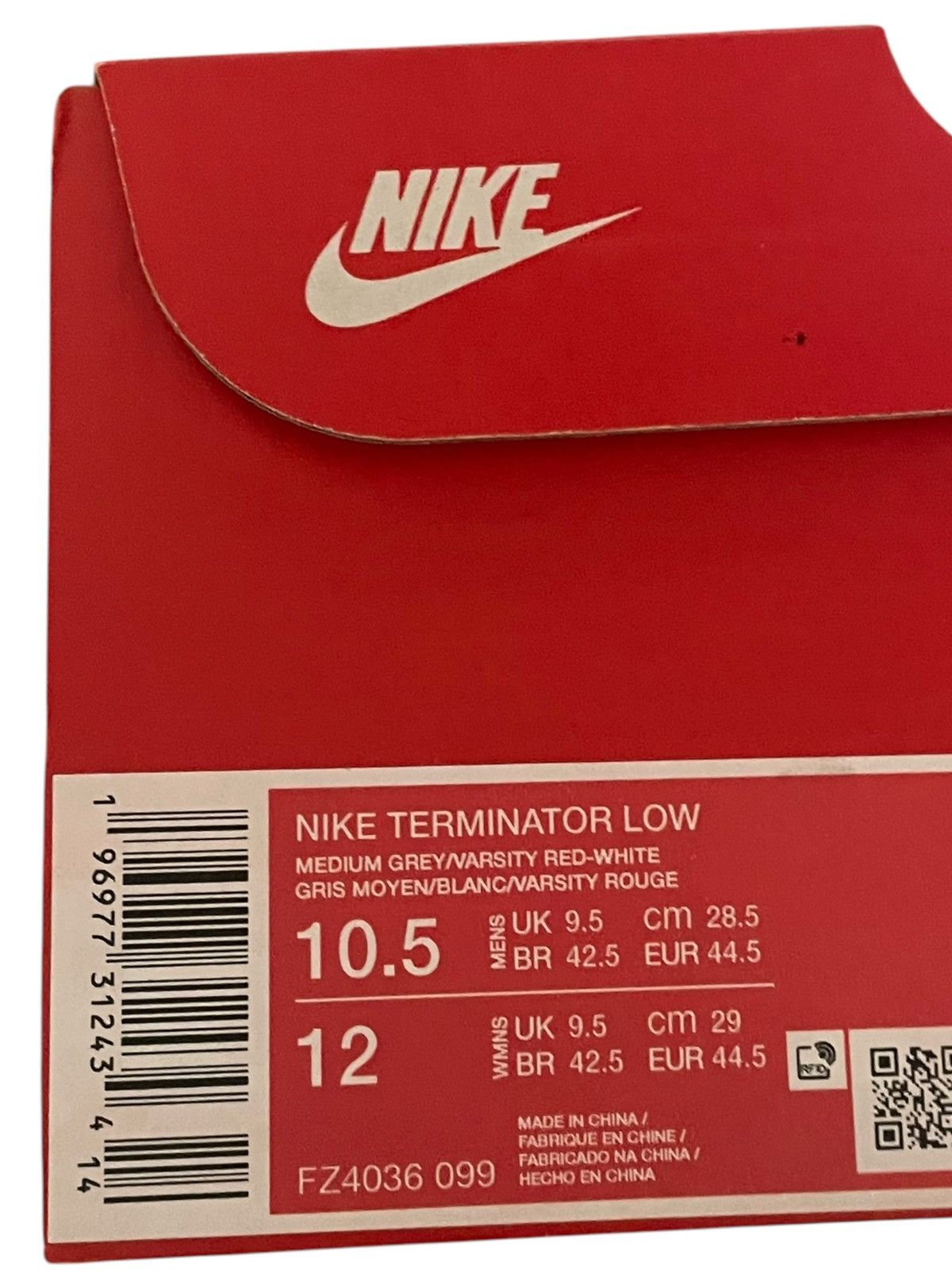 Nike × Vintage Nike Terminator Low UNLV Size US 10.5 / EU 43-44 - 10 Thumbnail