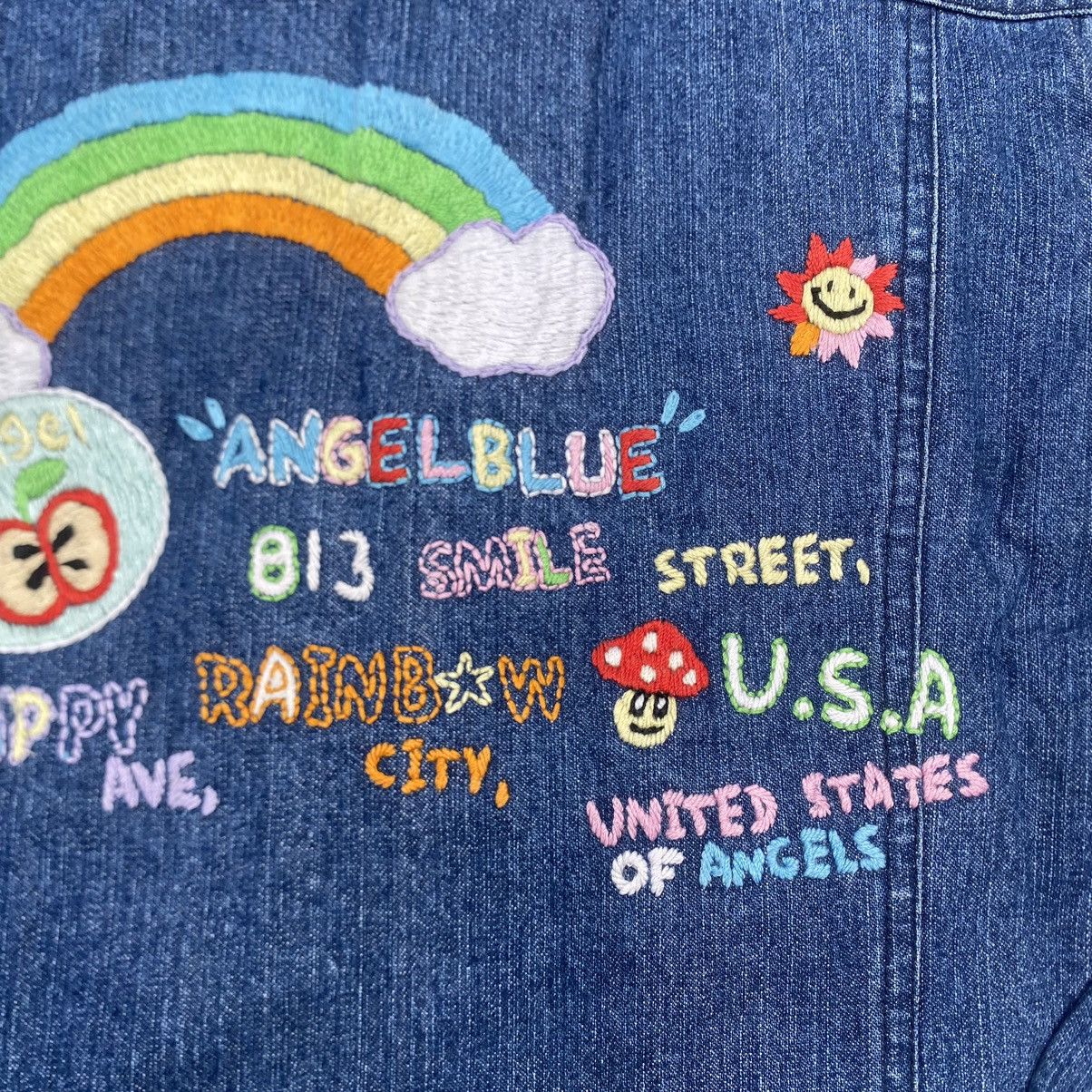 Angel Blue Angel Blue Embroidered Denim jacket Size US M / EU 48-50 / 2 - 9 Thumbnail