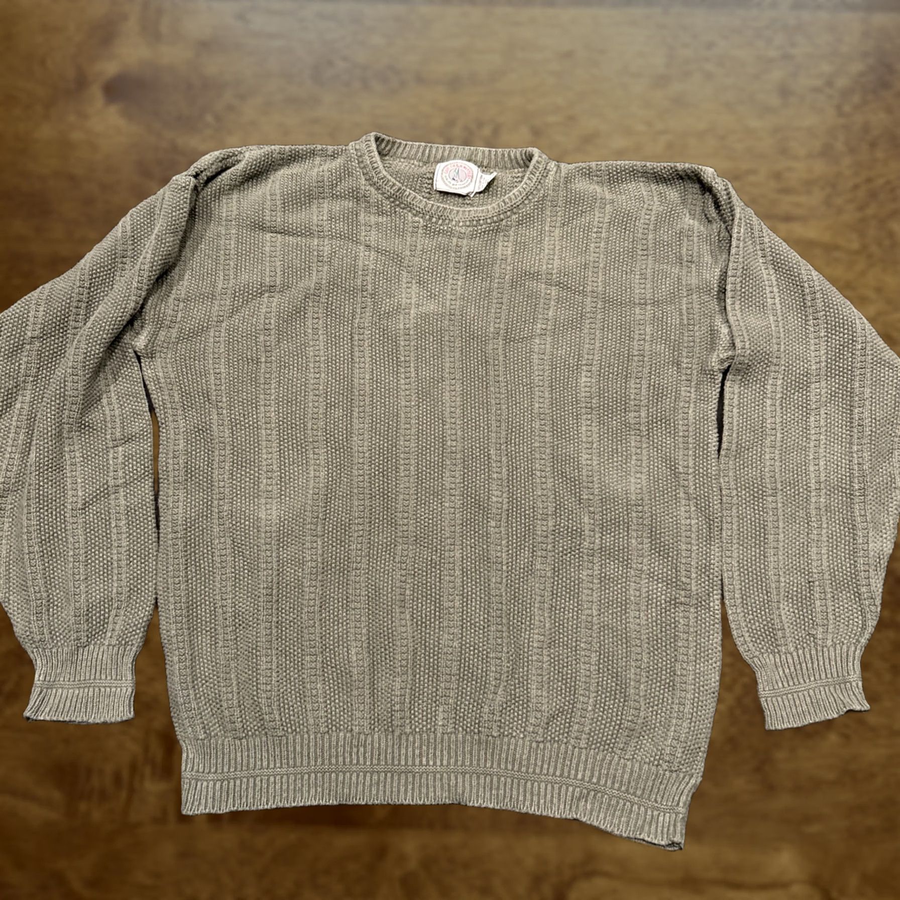 Vintage VINTAGE Cape Isle Knitters Sweater Heavy Knit Green Cotton Pullover XL Men Crew Neck Classic Heavyweight Knit XL Green Pullover Mens Size US XL / EU 56 / 4 - 1 Thumbnail