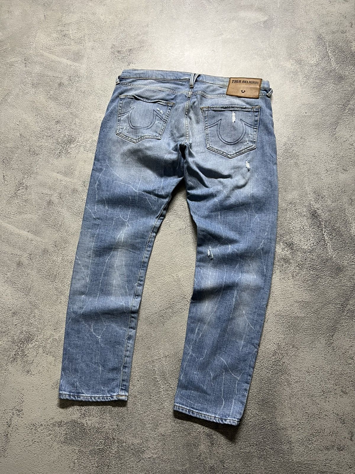 True Religion × Vintage Vintage Y2k True Religion 💙 Blue Denim Jeans 00’s Size 31" - 1 Thumbnail