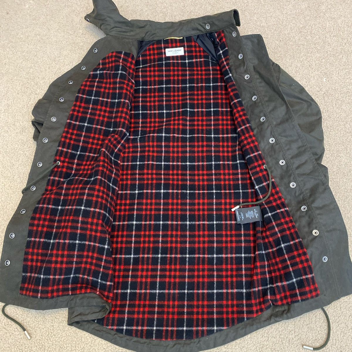 Saint Laurent Paris Saint Laurent FW 2017 Waxed Utility Jacket Size XS / US 0-2 / IT 36-38 - 7 Thumbnail