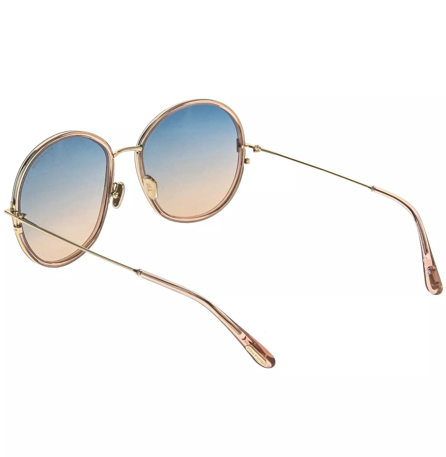 Tom Ford TOM FORD HUNTER 02 TF0946 72W Pink Blue Round Sunglasses 946 Size ONE SIZE - 3 Thumbnail
