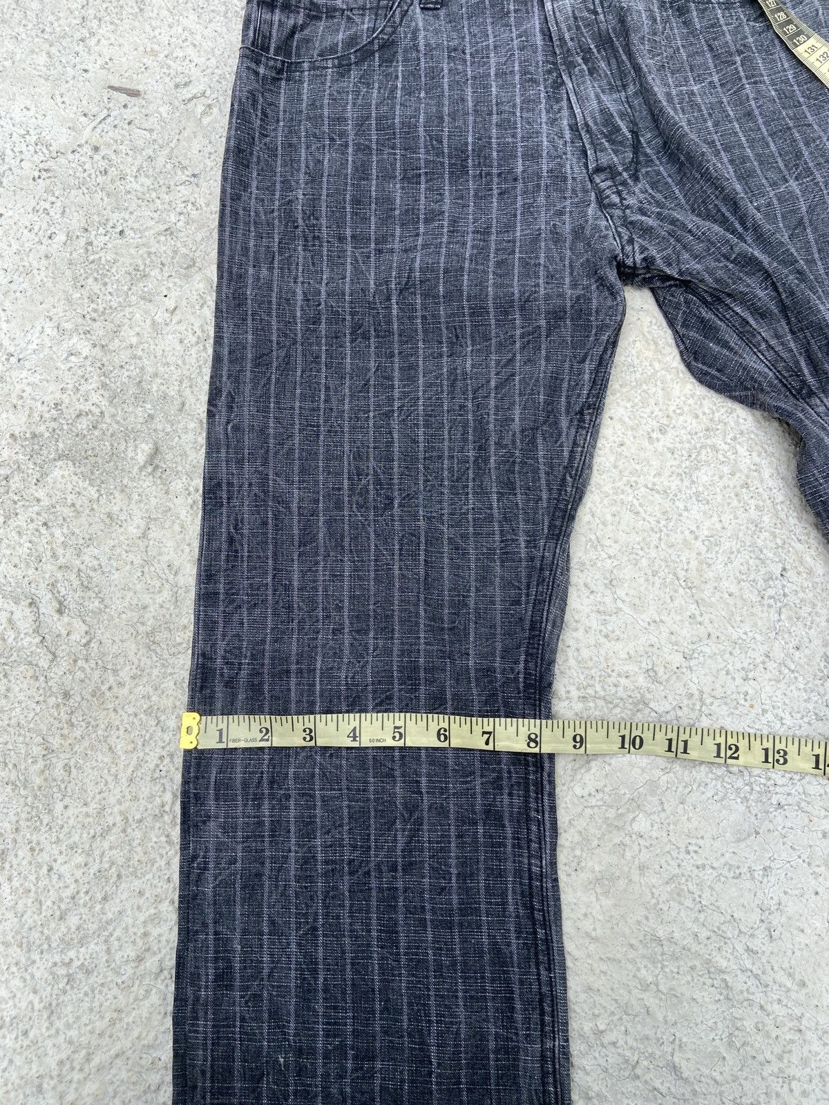 If Six Was Nine × Japanese Brand × Vintage Vintage Hickory Stripe Denim Size US 30 / EU 46 - 9 Thumbnail