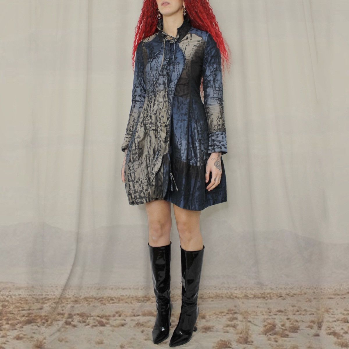 Marithe + Francois Girbaud 🪼GIRBAUD SHADED DRESS🪼 Size S / US 4 / IT 40 - 3 Thumbnail