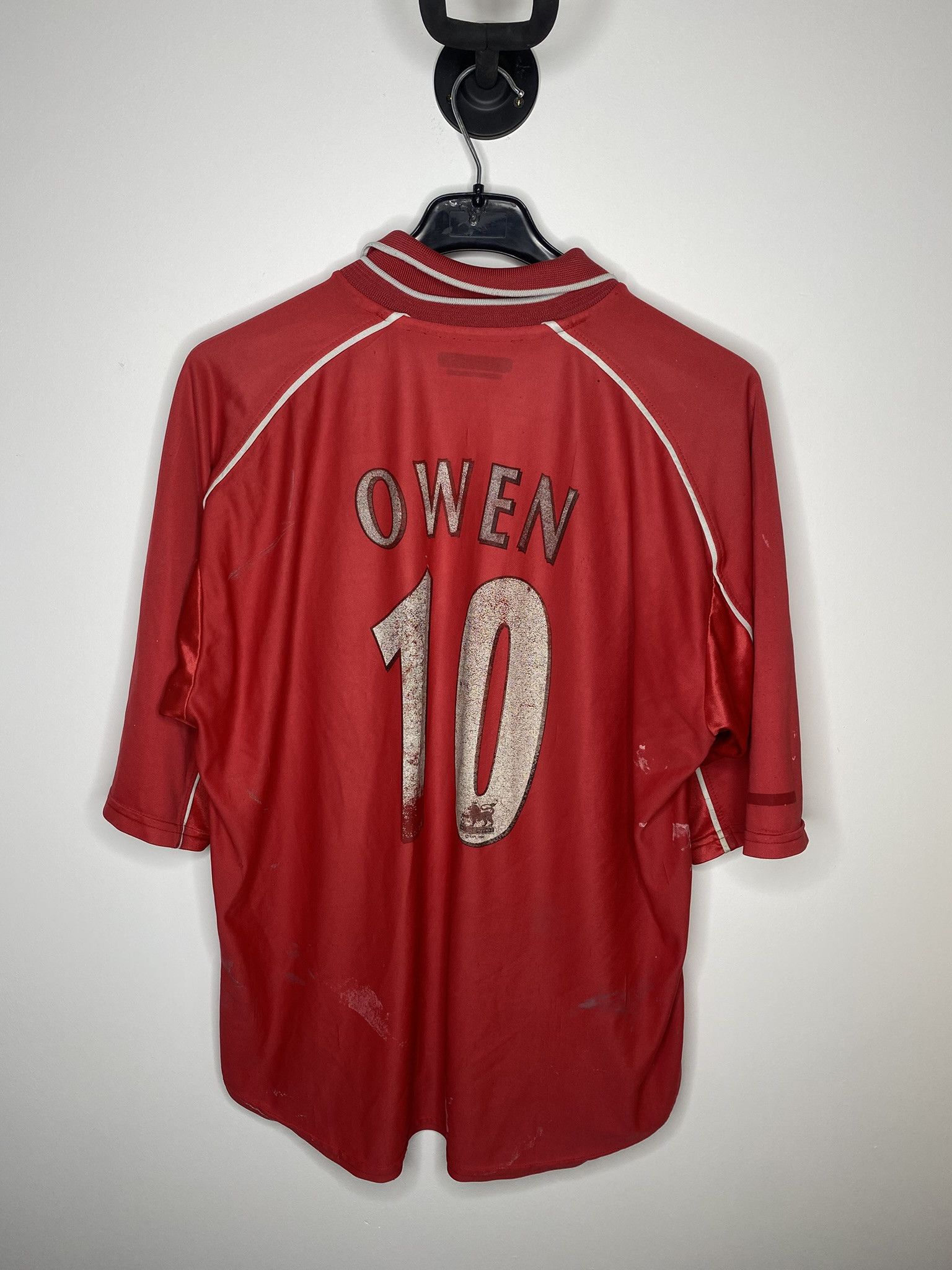 Reebok OWEN #10 LIVERPOOL 2000-02 HOME FOOTBALL SHIRT SOCCER JERSEY Size US XL / EU 56 / 4 - 1 Thumbnail