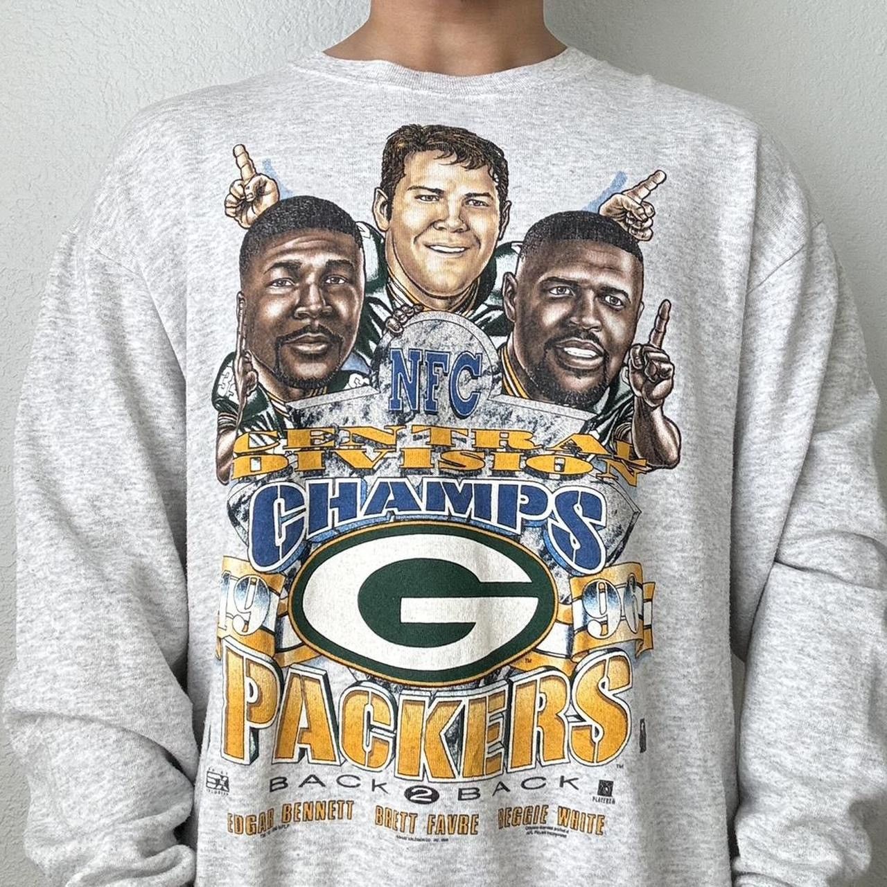 NFL × Vintage Vintage NFL Green Bay Packers 1996 Champions Sweatshirt Size US XL / EU 56 / 4 - 1 Thumbnail