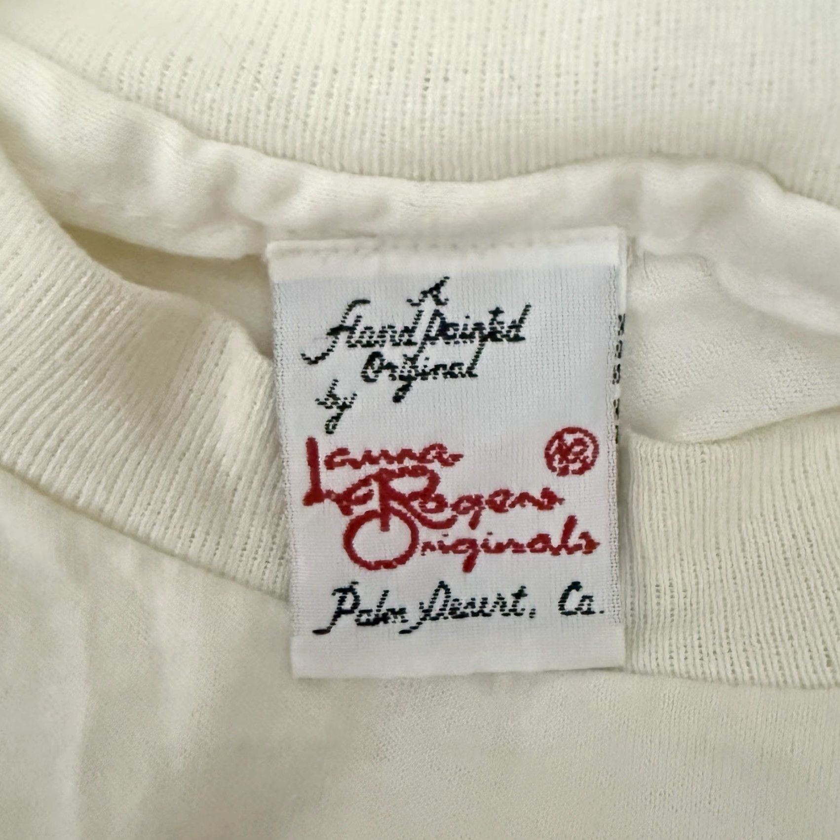 Vintage VTG Lanna Rogers Norwegian Elkhound White Graphic Tee Mens XXL Single Stitch USA Size US XXL / EU 58 / 5 - 4 Thumbnail
