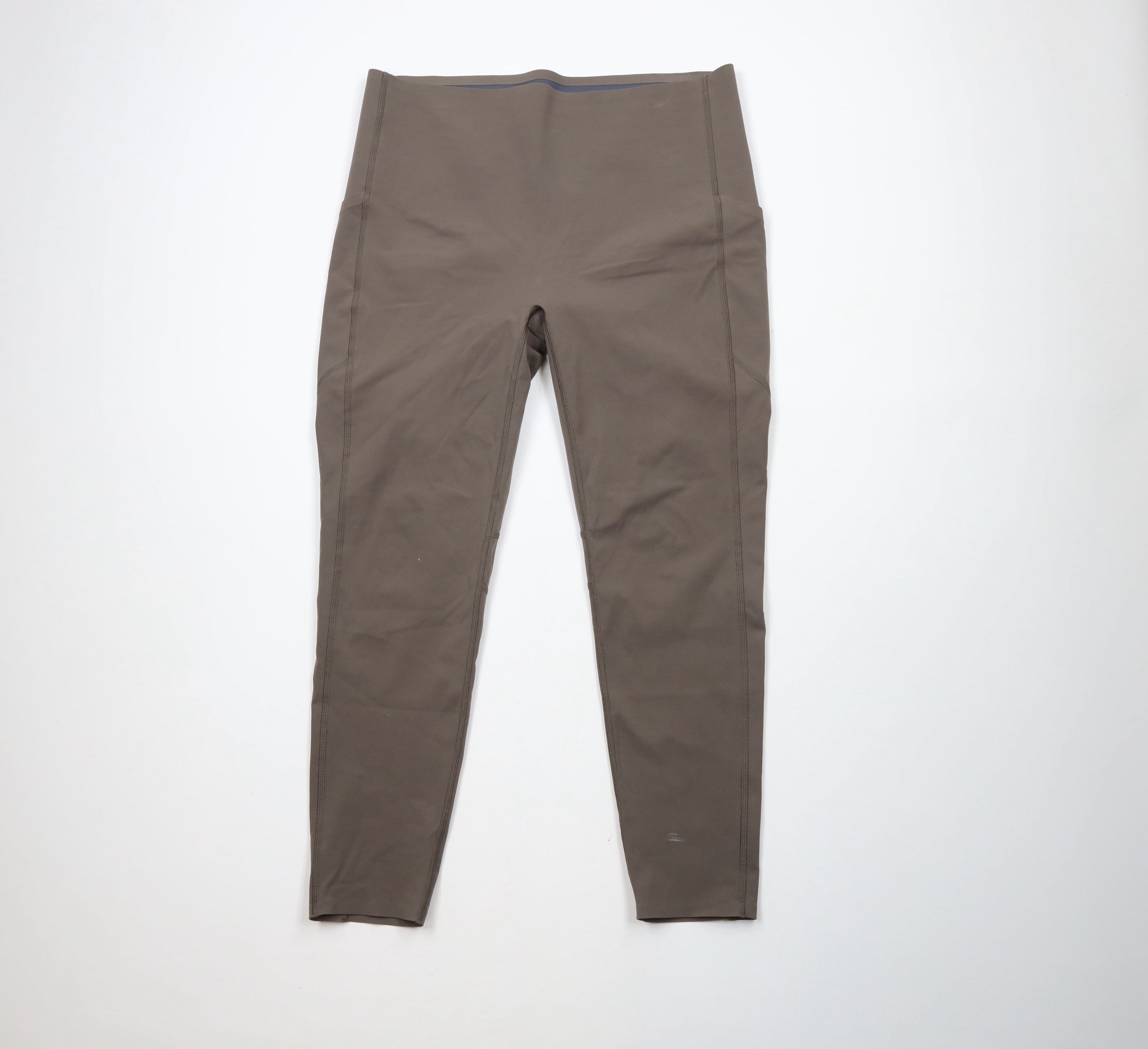 Spanx × Vintage Spanx Every Wear Knockout Active Leggings Pants Brown Size 36" / US 14 / IT 50 - 1 Thumbnail