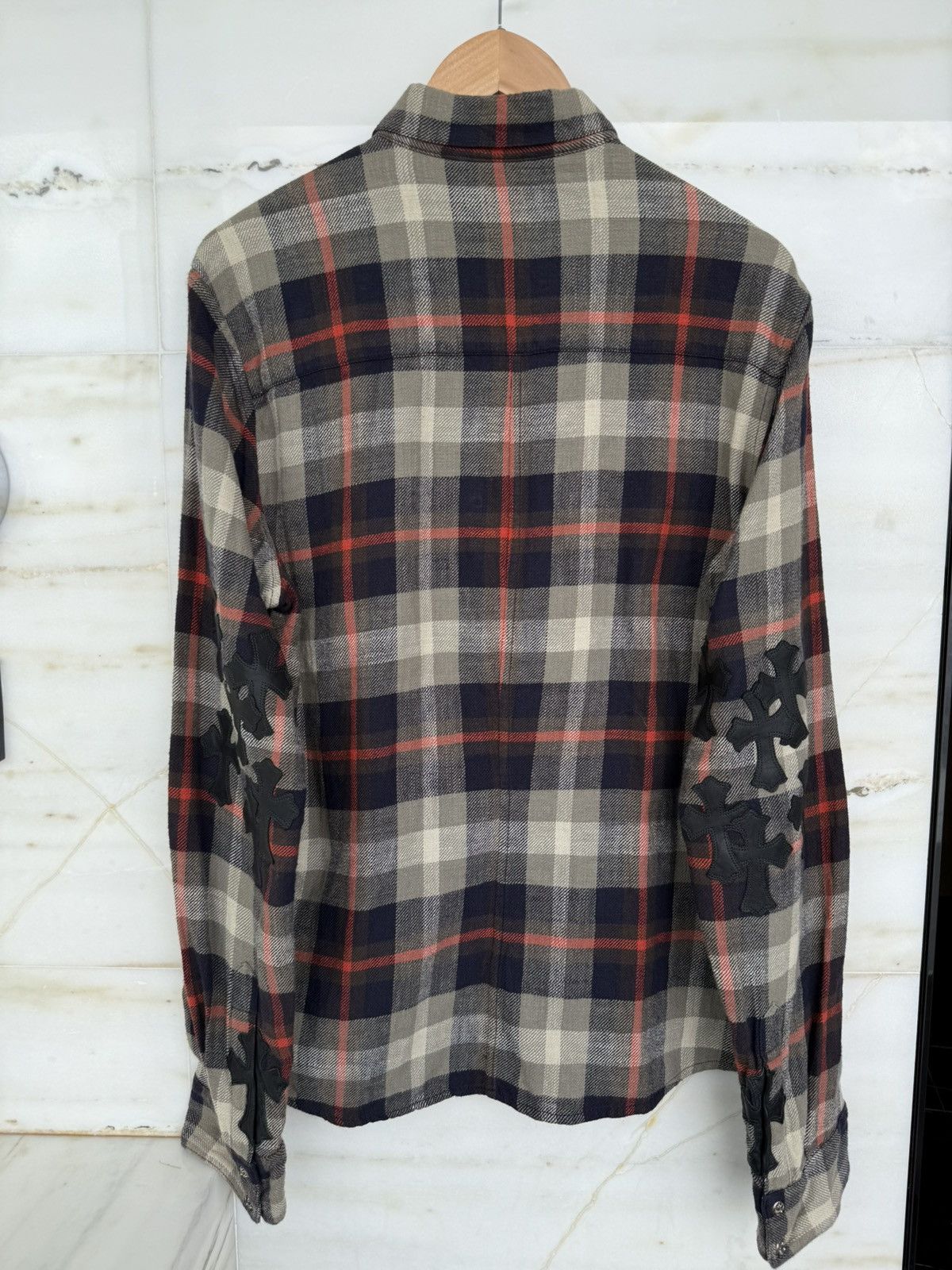 Chrome Hearts Chrome hearts 14 cross patches buttons up shirt Size US XL / EU 56 / 4 - 1 Thumbnail
