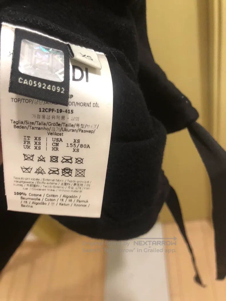 Fendi Fendi Black Mink Lettering Sweatshirt Size XS / US 0-2 / IT 36-38 - 4 Thumbnail