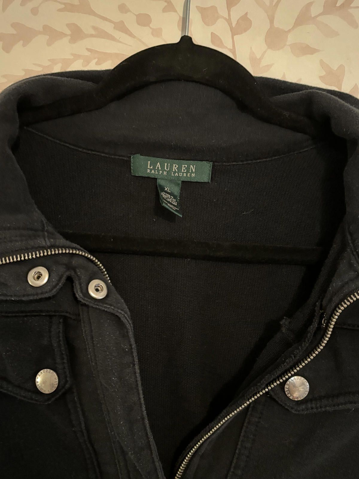 Lauren Ralph Lauren Vintage Lauren Ralph Lauren Black Denim Jacket - XL Size XL / US 12-14 / IT 48-50 - 2 Thumbnail