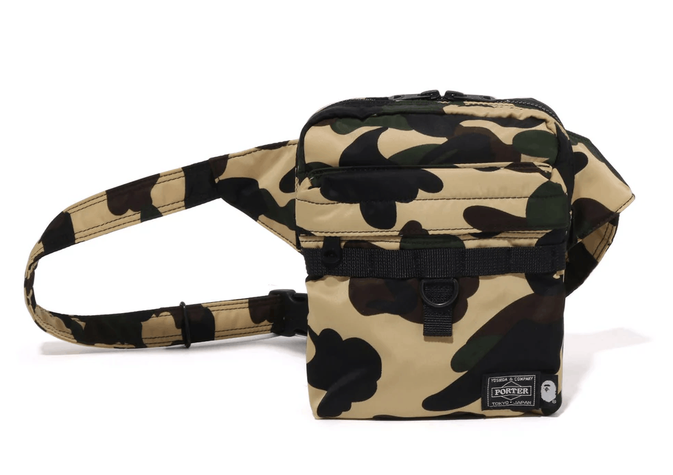 Bape × Porter BAPE x Porter 1st Camo Waist Bag (SS18) Yellow | Grailed
