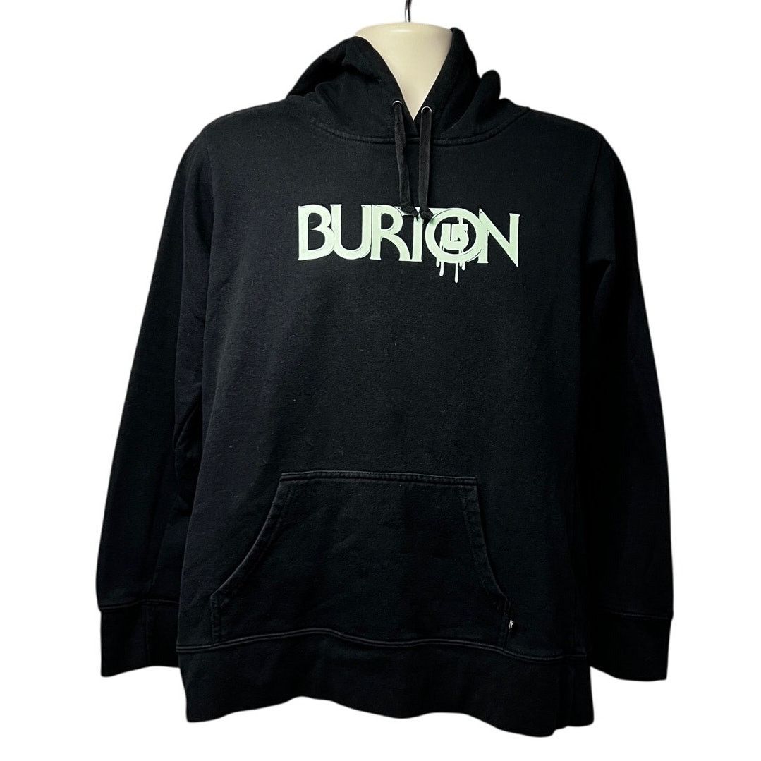 Burton Burton Snowboards Black Graphic Hoodie Sweatshirt XL Pocket Size US XL / EU 56 / 4 - 1 Thumbnail
