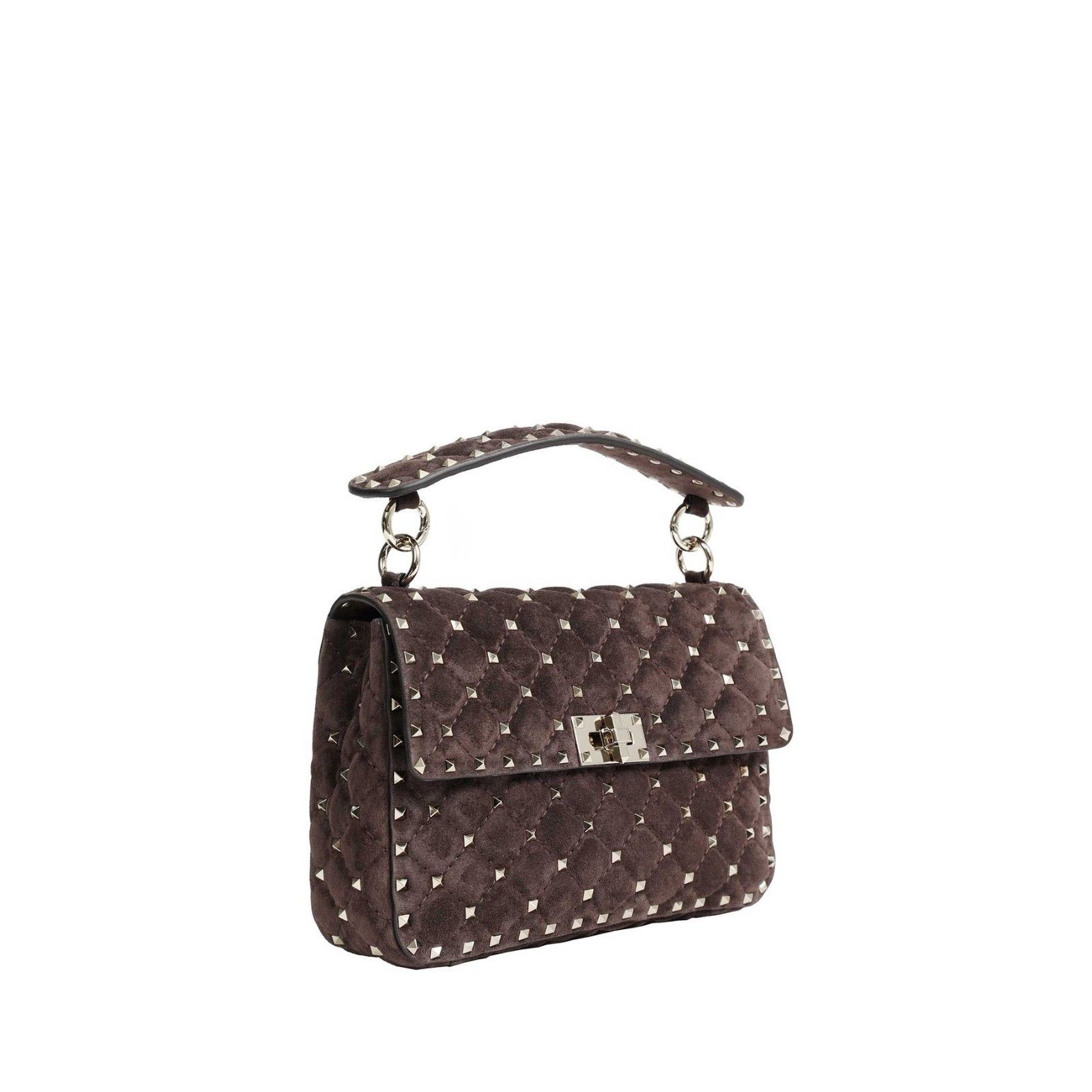 Valentino VALENTINO GARAVANI Brown Suede Studded Bag New & Authentic Size ONE SIZE - 2 Thumbnail