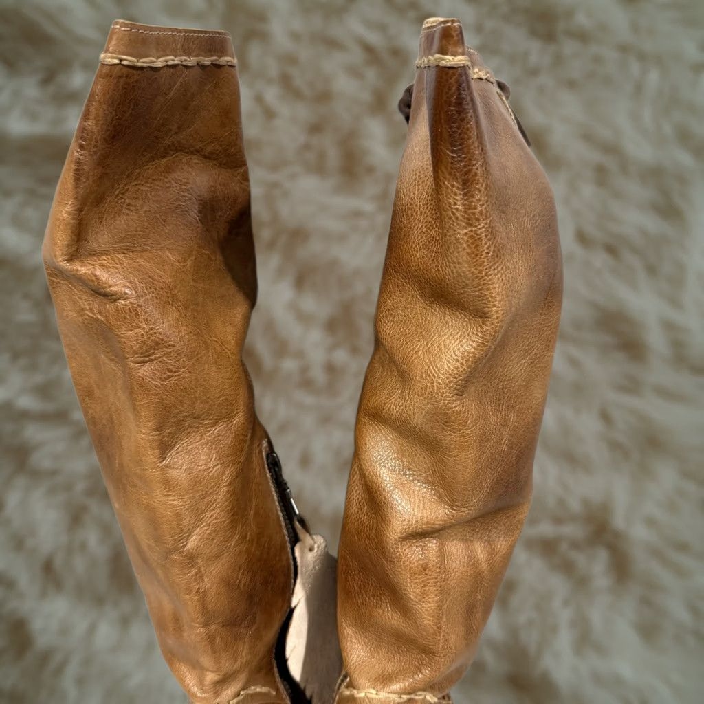 Bed Stu BED STU MANCHESTER S Brown Organic LEATHER RIDING BOOT Cobbler Women's Size 6 Brown Riding Leather Boot Bed Stu Manchester S Western Boho US 6 Womens Size US 6 / IT 36 - 1 Thumbnail