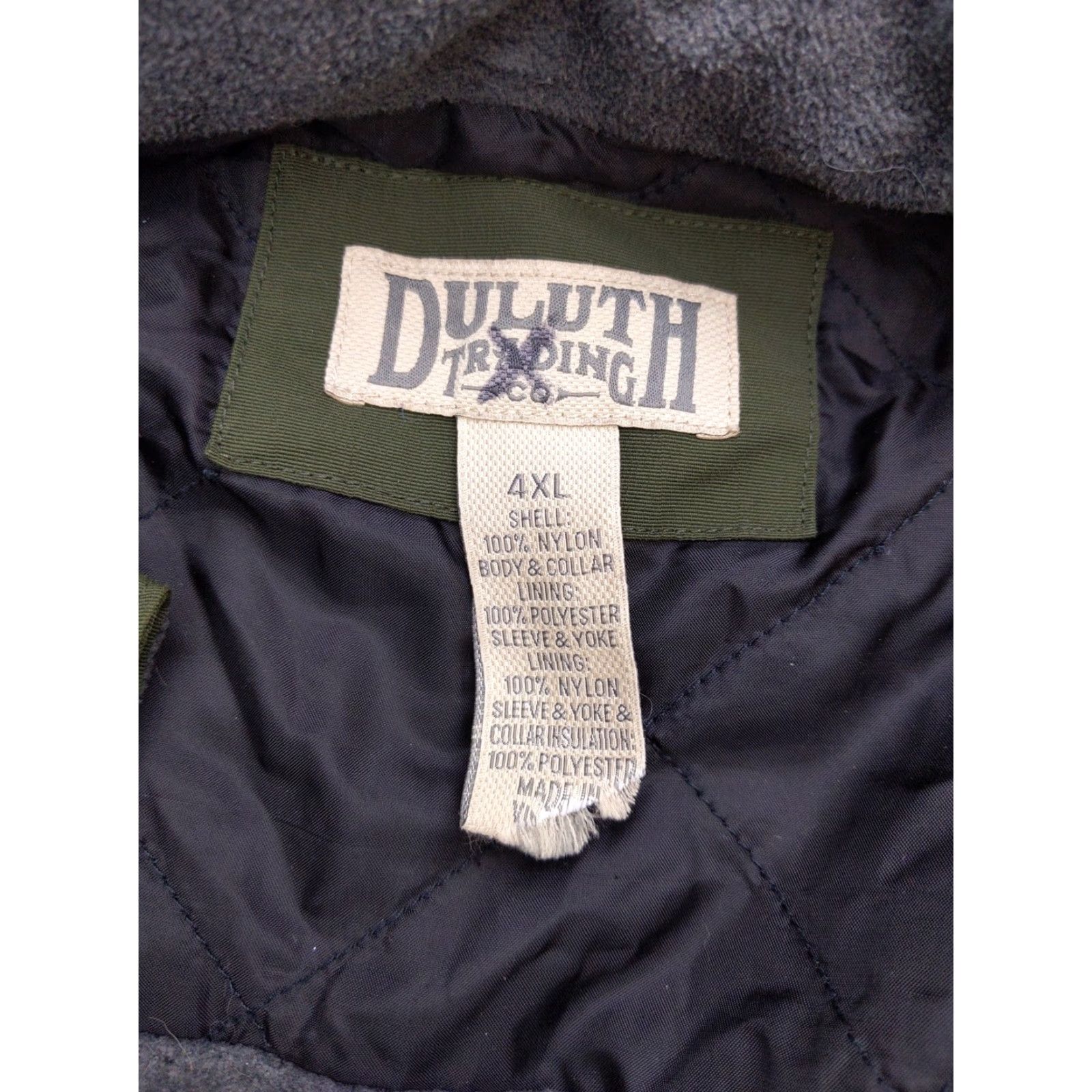 Duluth Trading Company VINTAGE not applicable; but actual: Duluth Trading Co Jacket Mens 4XL Green Insulated Nylon Parka Outdoor Winter Size US XXL / EU 58 / 5 - 4 Thumbnail