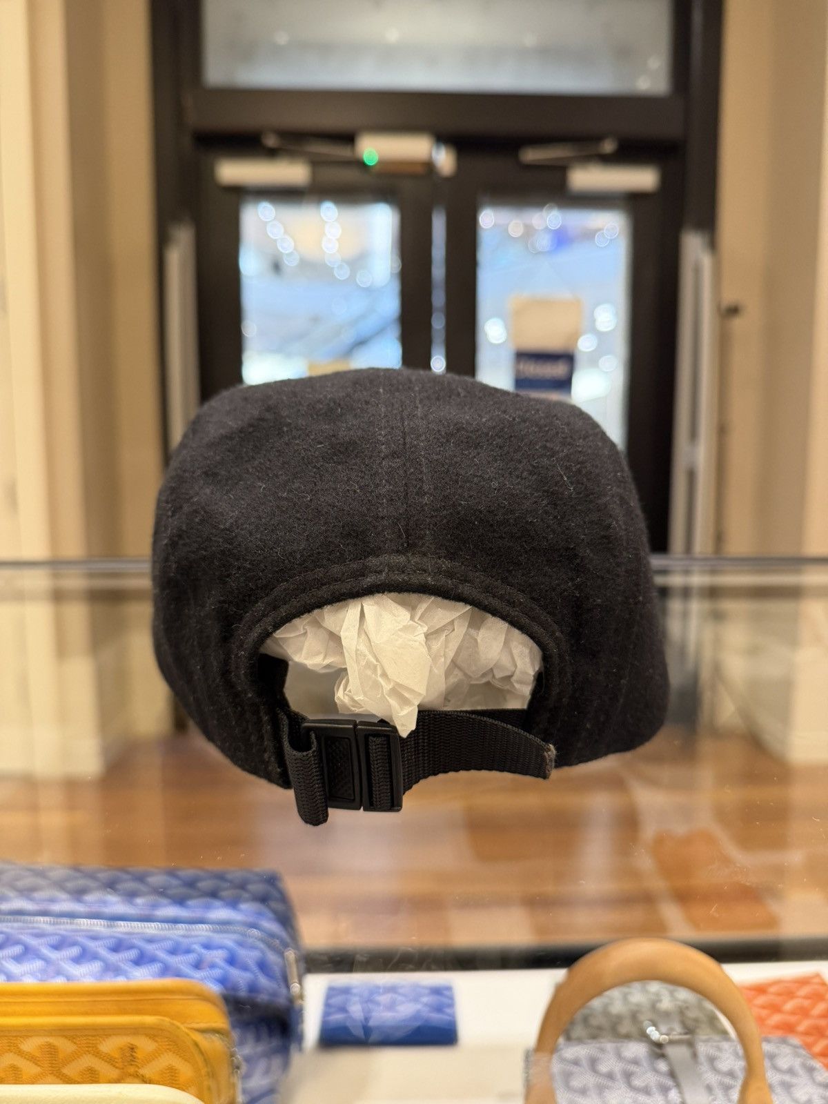 Supreme Supreme Loro Piana Extrafine Wool Camp Cap - Black Size ONE SIZE - 5 Thumbnail