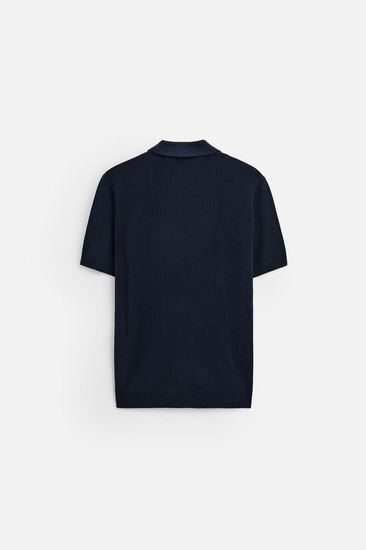 Designer × Vintage × Zara Zara KNIT POLO SHIRT Size US L / EU 52-54 / 3 - 12 Thumbnail