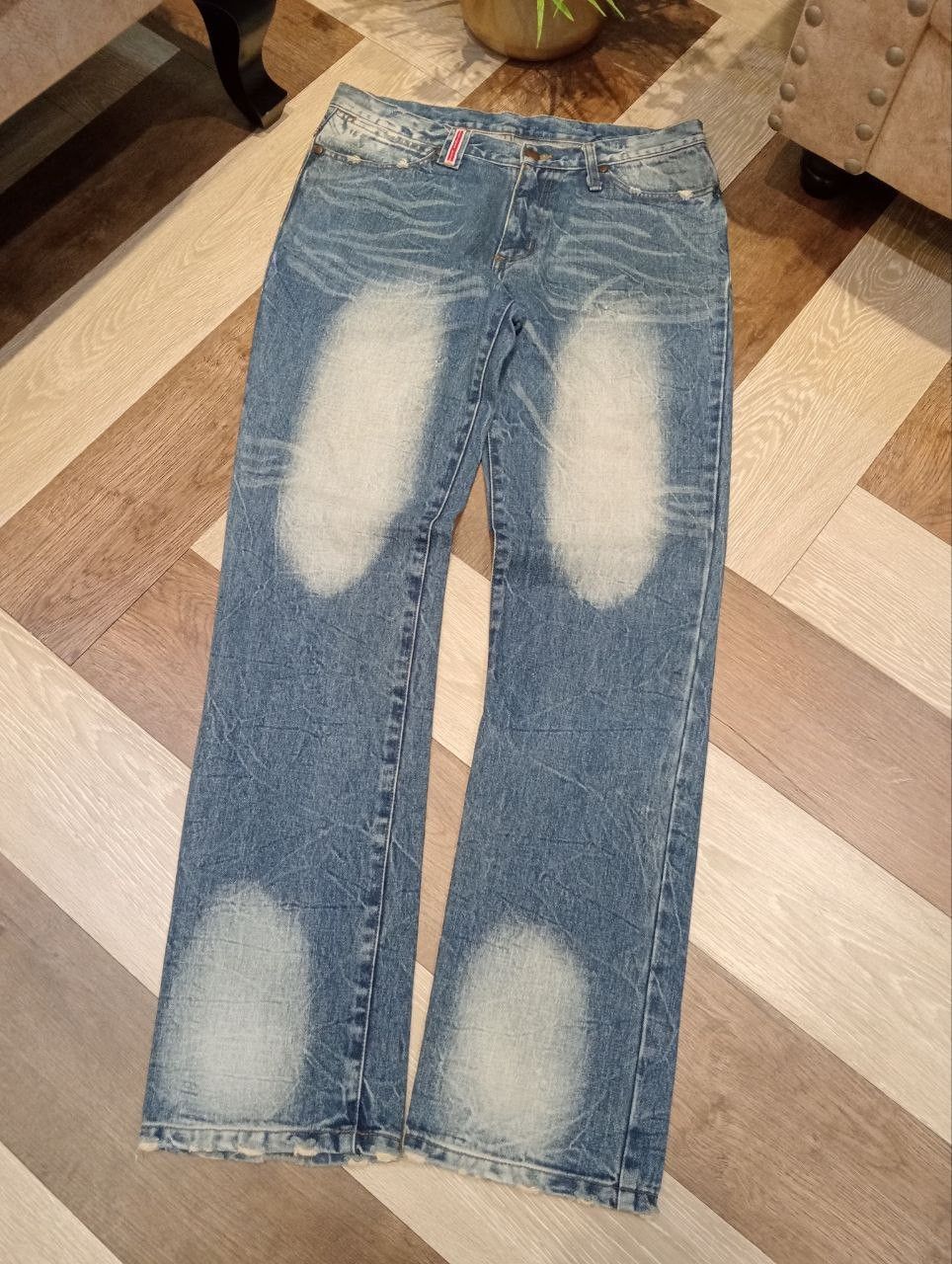 Wrangler WRANGLER BLUE WASHED DENIM PANTS Size US 33 - 2 Thumbnail