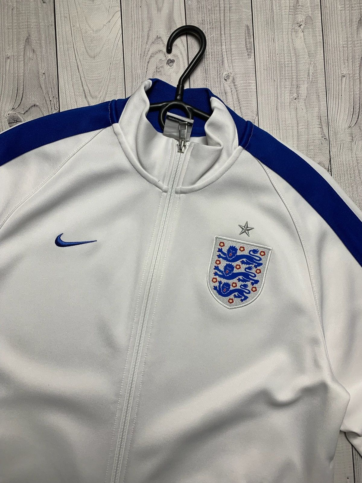 Nike × Vintage Vintage Nike England soccer track jacket L Size US L / EU 52-54 / 3 - 3 Thumbnail