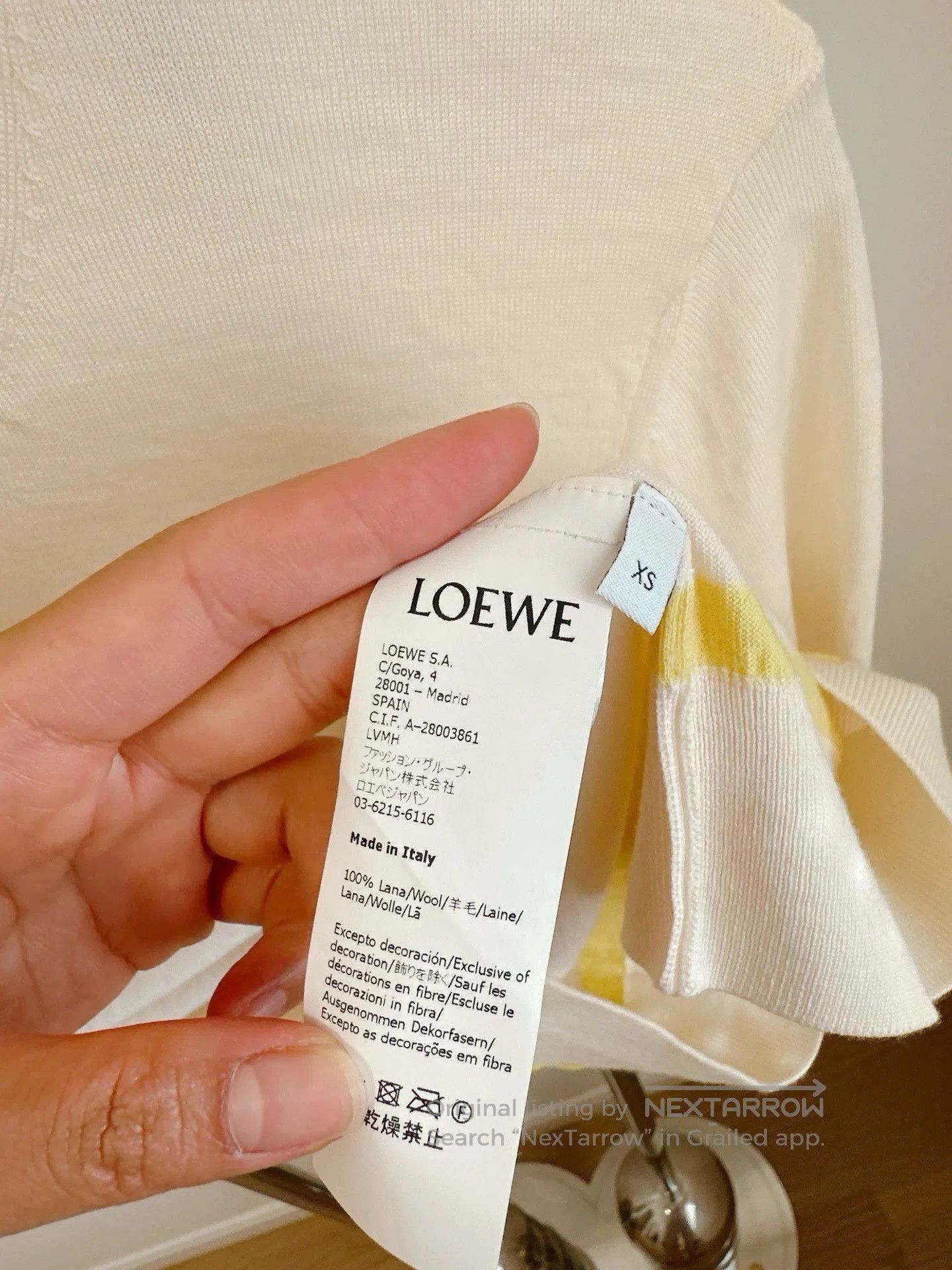 Loewe Loewe Wool Knit Top XS. Size US XS / EU 42 / 0 - 3 Thumbnail