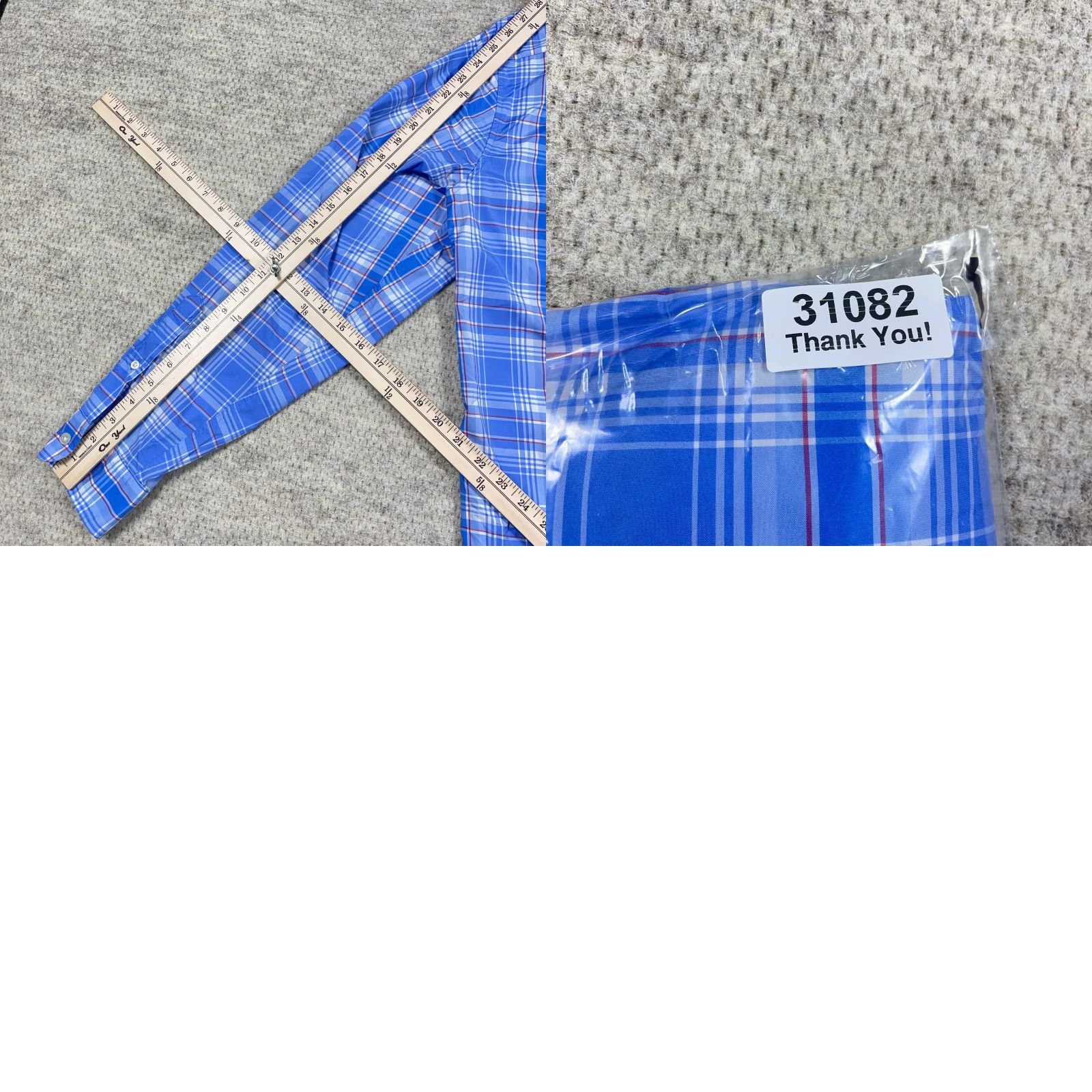 Vineyard Vines Vineyard Vines Shirt Men XL Blue Plaid Performance Button Up Nylon Classic Fit Size US XL / EU 56 / 4 - 8 Thumbnail