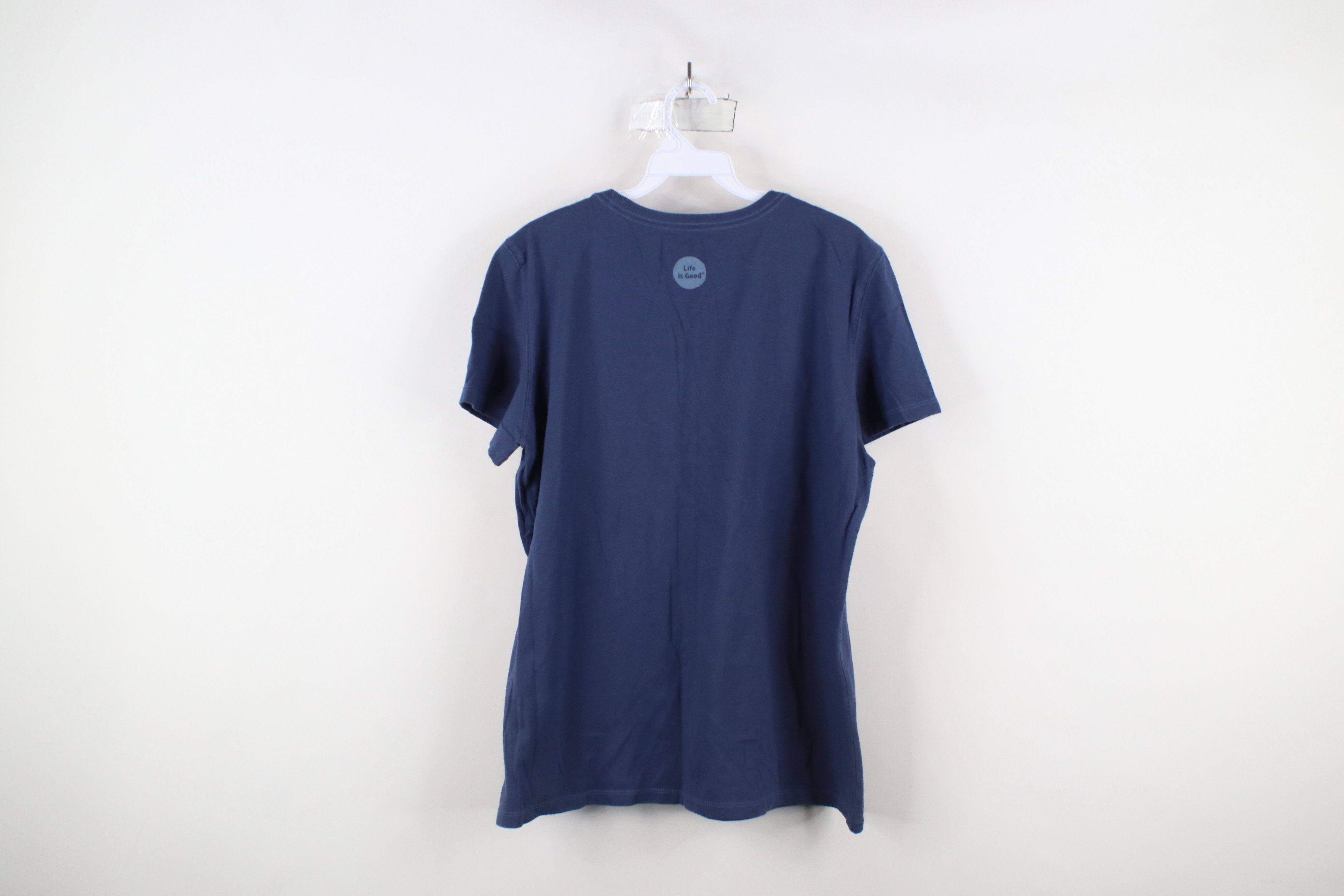 Life is Good × Vintage Life Is Good Spell Key West Flip Flops Sandals T-Shirt Blue Size L / US 10 / IT 46 - 11 Thumbnail