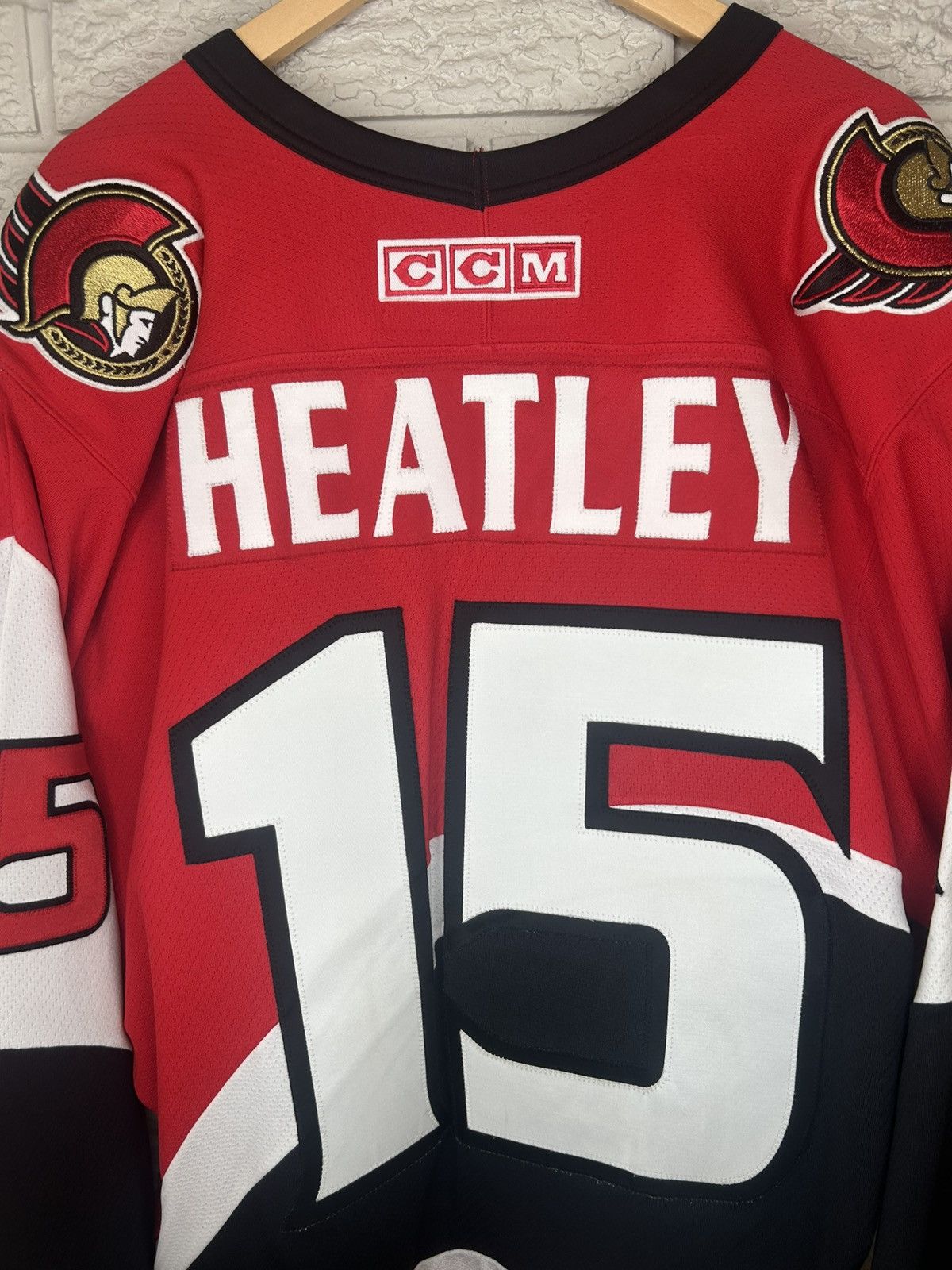 Ccm Vintage CCM Ottawa Senators Dany Heatley NHL Jersey Size US L / EU 52-54 / 3 - 11 Thumbnail