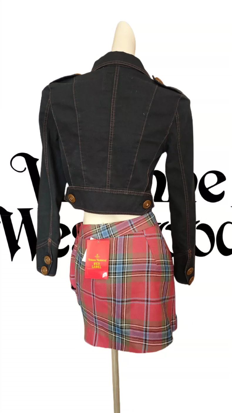 Vivienne Westwood Vivienne Westwood Black denim tight-fitting short jacket t Size S / US 4 / IT 40 - 2 Thumbnail