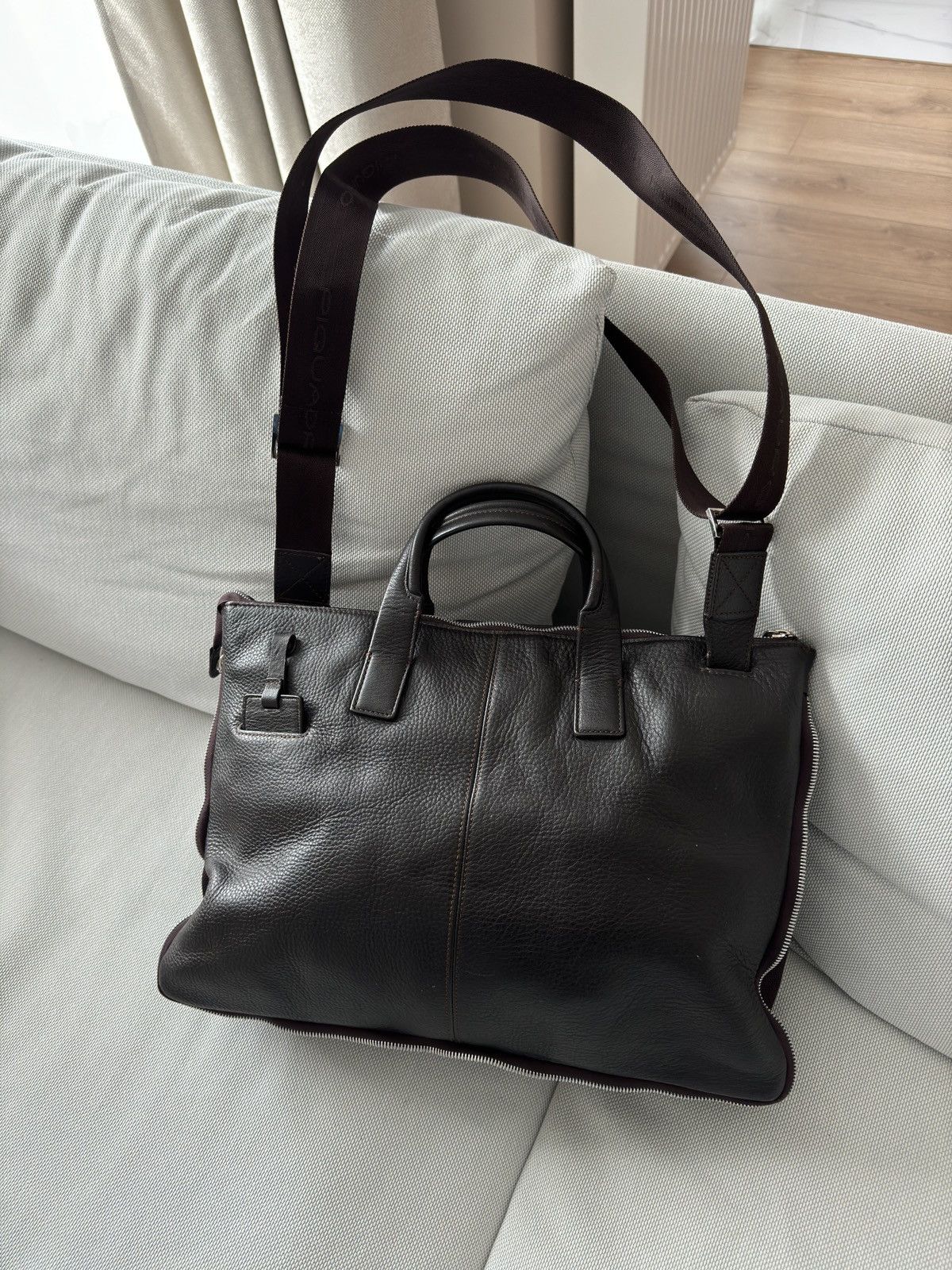 Genuine Leather Piquadro leather notebook office travel bag Size ONE SIZE - 3 Thumbnail