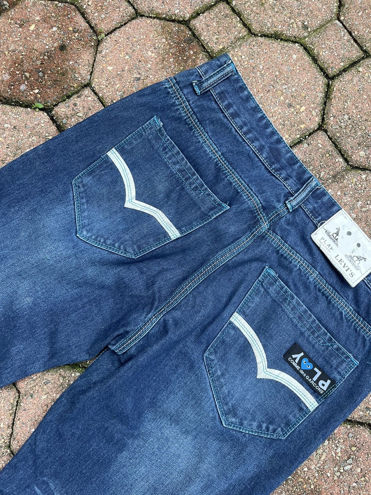 Comme des Garcons × Levi's × Speedo CDG Levi Opening Ceremony Rare Jeans 🔥🔥🔥 Size US 32 / EU 48 - 12 Thumbnail