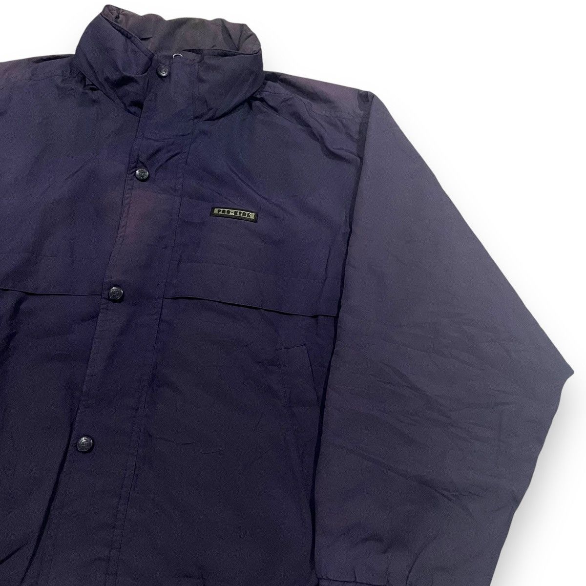 Pro-Keds × Vintage PRO-KEDS Hidden Hoodie Logo Spellout Bomber Jacket Size US L / EU 52-54 / 3 - 3 Thumbnail