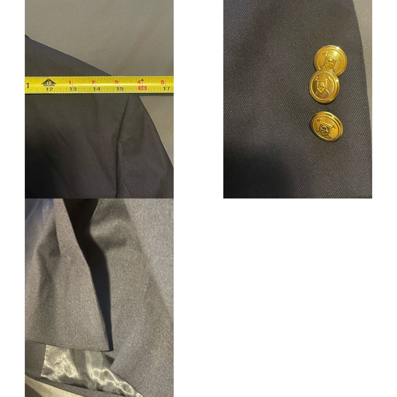 Ralph Lauren LAUREN RALPH LAUREN Black Label Blazer Navy Blue Sz 16R 2 Gold Button NWOT Size XXL / US 16-18 / IT 52-54 - 8 Thumbnail