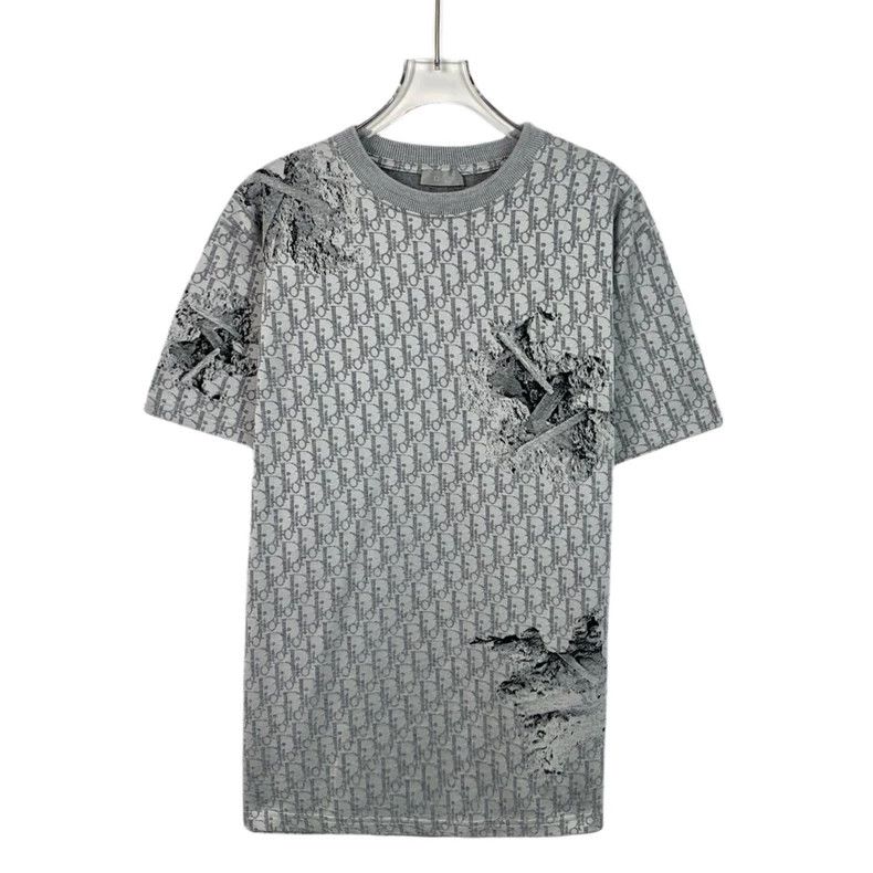 Dior Dior Gray logo old flower full print round-neck short-sleev Size US S / EU 44-46 / 1 - 1 Thumbnail