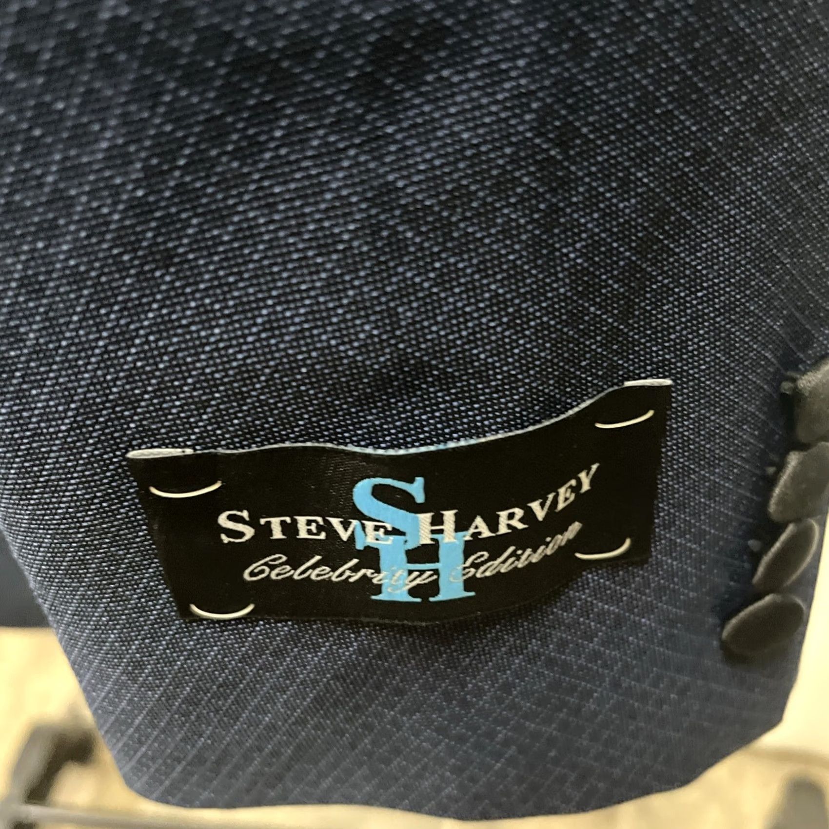 Vintage Steve Harvey Maybach Blazer 44L Men Blue Size 44R - 2 Thumbnail