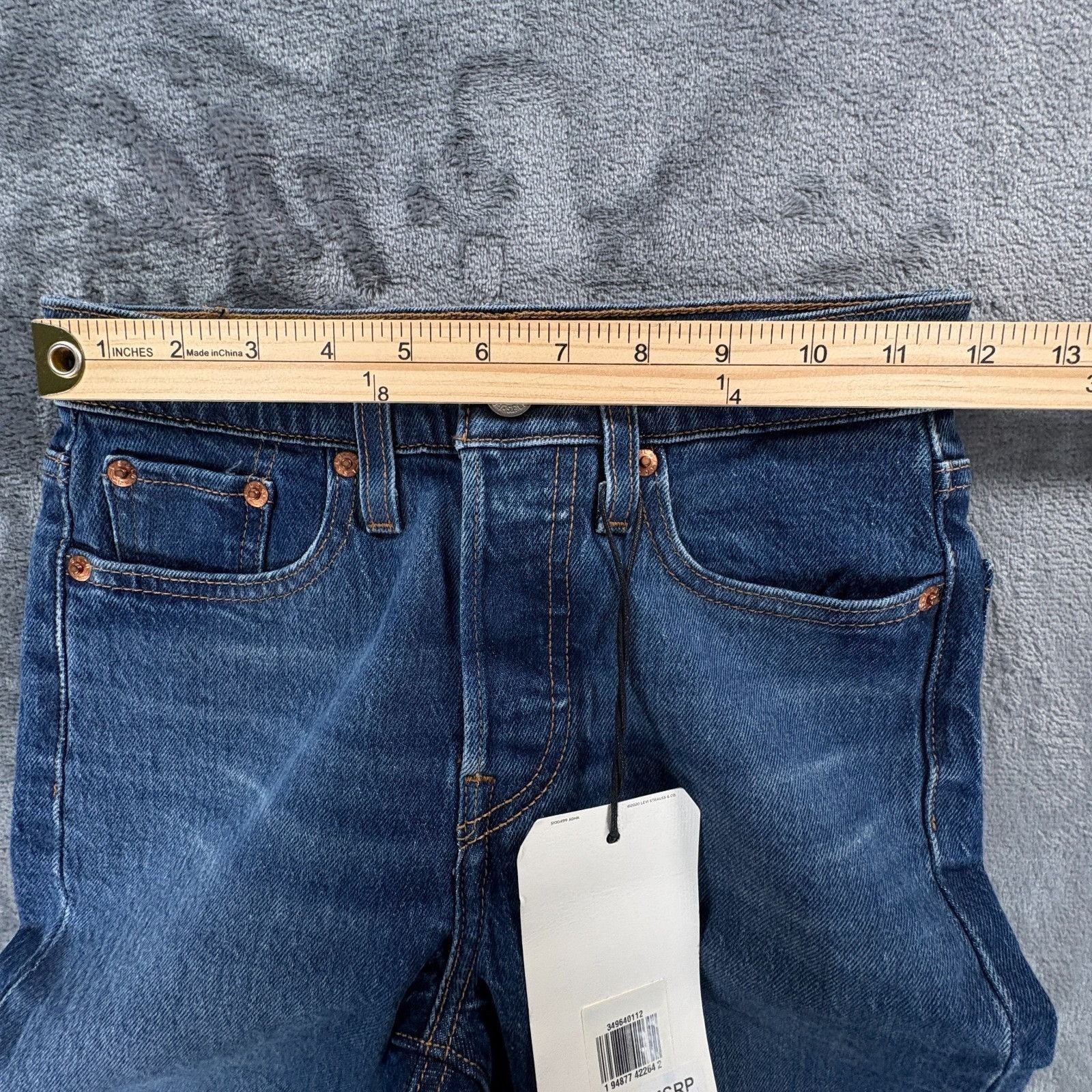 Levi's Levi’s Wedgie Straight Women’s 23x28 Blue Denim Jeans NWT $9 Size 23" - 6 Thumbnail
