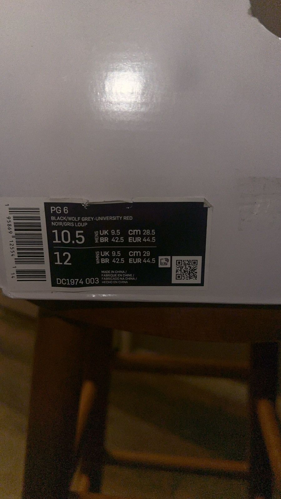 Nike Nike PG 6 “Bred” Size US 10.5 / EU 43-44 - 4 Thumbnail