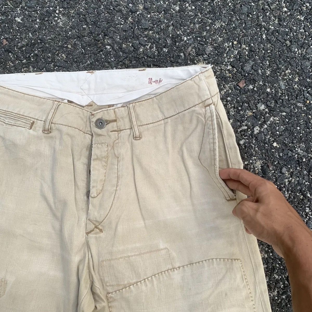 Polo Ralph Lauren × Ralph Lauren POLO RALPH LAUREN TROUSERS PATCHWORK RUGGED PANTS NICEDESIGN Size US 29 - 6 Thumbnail