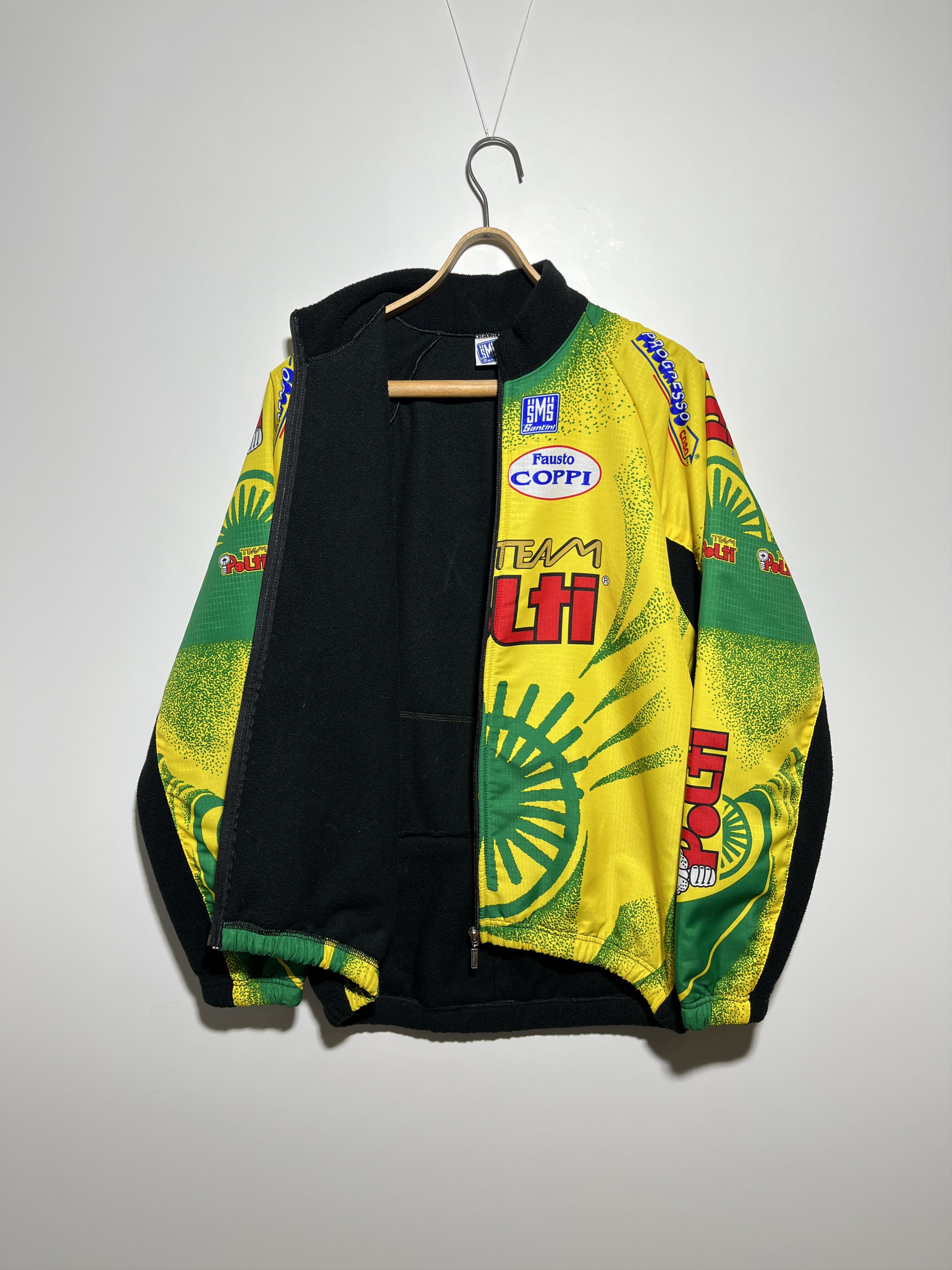 Vintage Vintage SMS Santini Polti Team Cycling Fleece Jacket Size US XXL / EU 58 / 5 - 3 Thumbnail