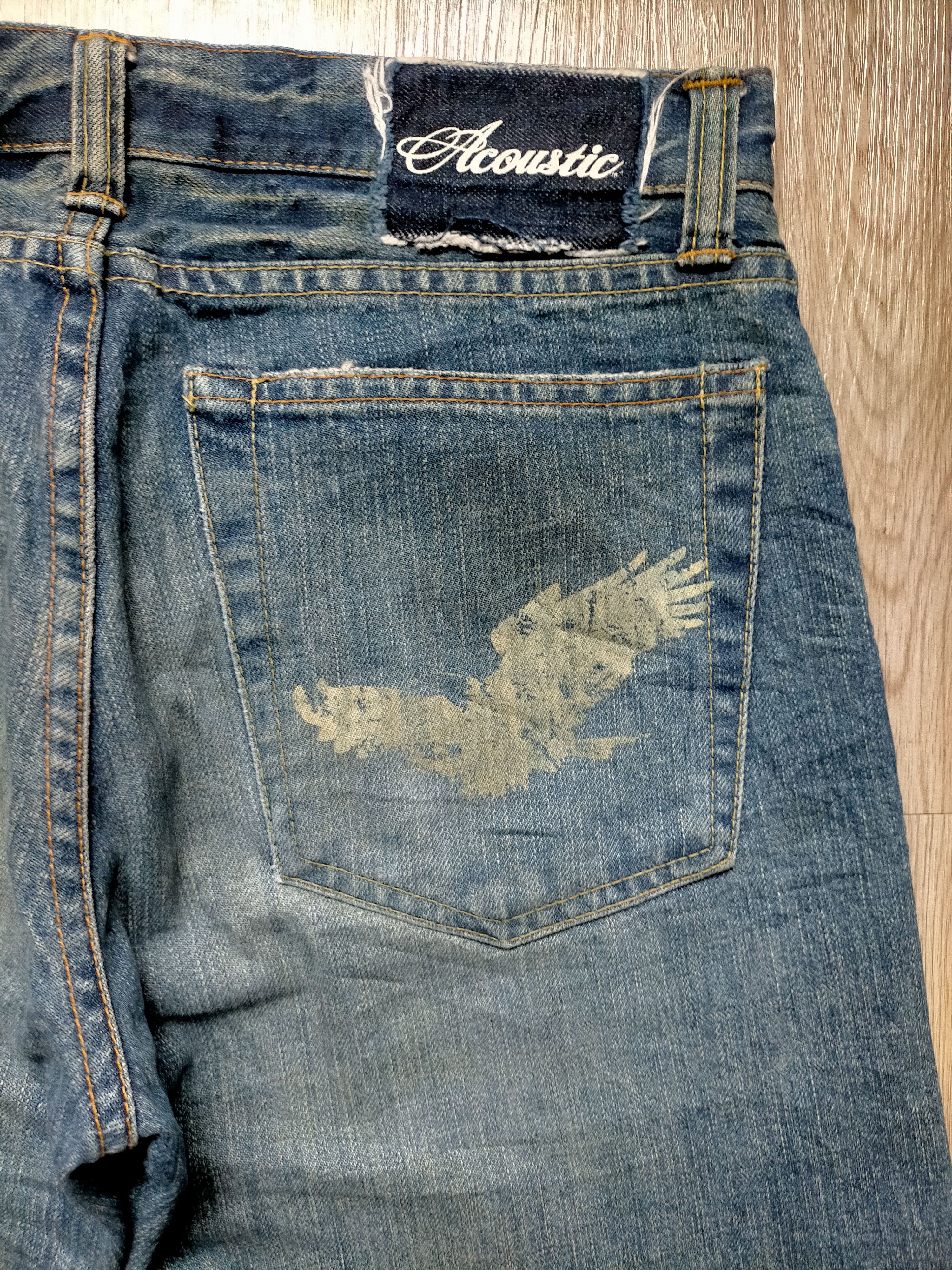 Hysteric Glamour × Japanese Brand Made in Japan Acoustic Denim Pants Size US 31 - 11 Thumbnail