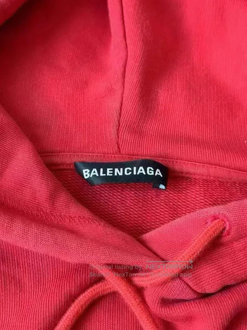 Balenciaga Balenciaga Red Snap Hoodie Size US XS / EU 42 / 0 - 2 Thumbnail