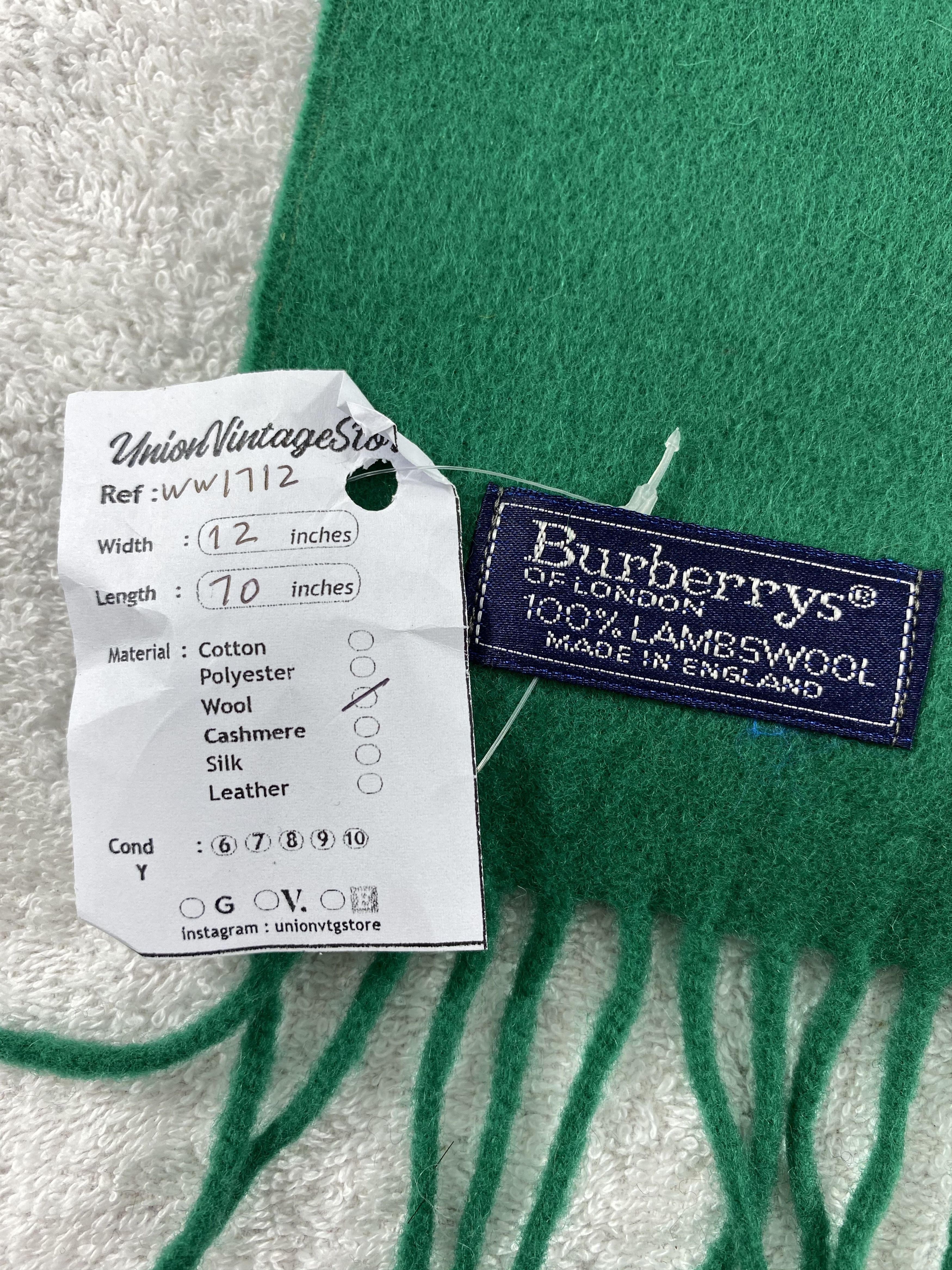 Burberry × Vintage Burberry Scarf / Muffler / Neckwear - WW1712 Size ONE SIZE - 6 Thumbnail