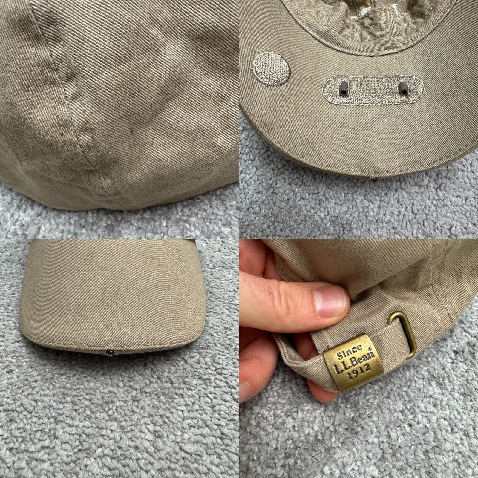 Vintage L.L. Bean Powercap LED Lighted Strapback Baseball Cap Hat Mens Tan Adjustable Cap Size ONE SIZE - 8 Thumbnail