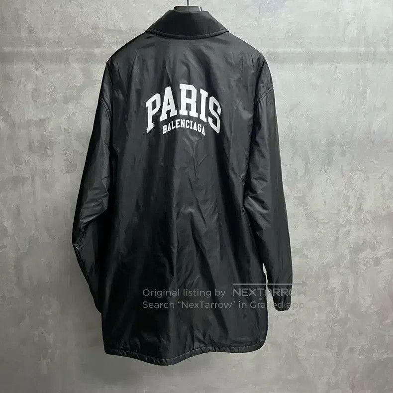 Balenciaga Balenciaga Black Collar Plain Long-sleeve Jacket Size US S / EU 44-46 / 1 - 5 Thumbnail