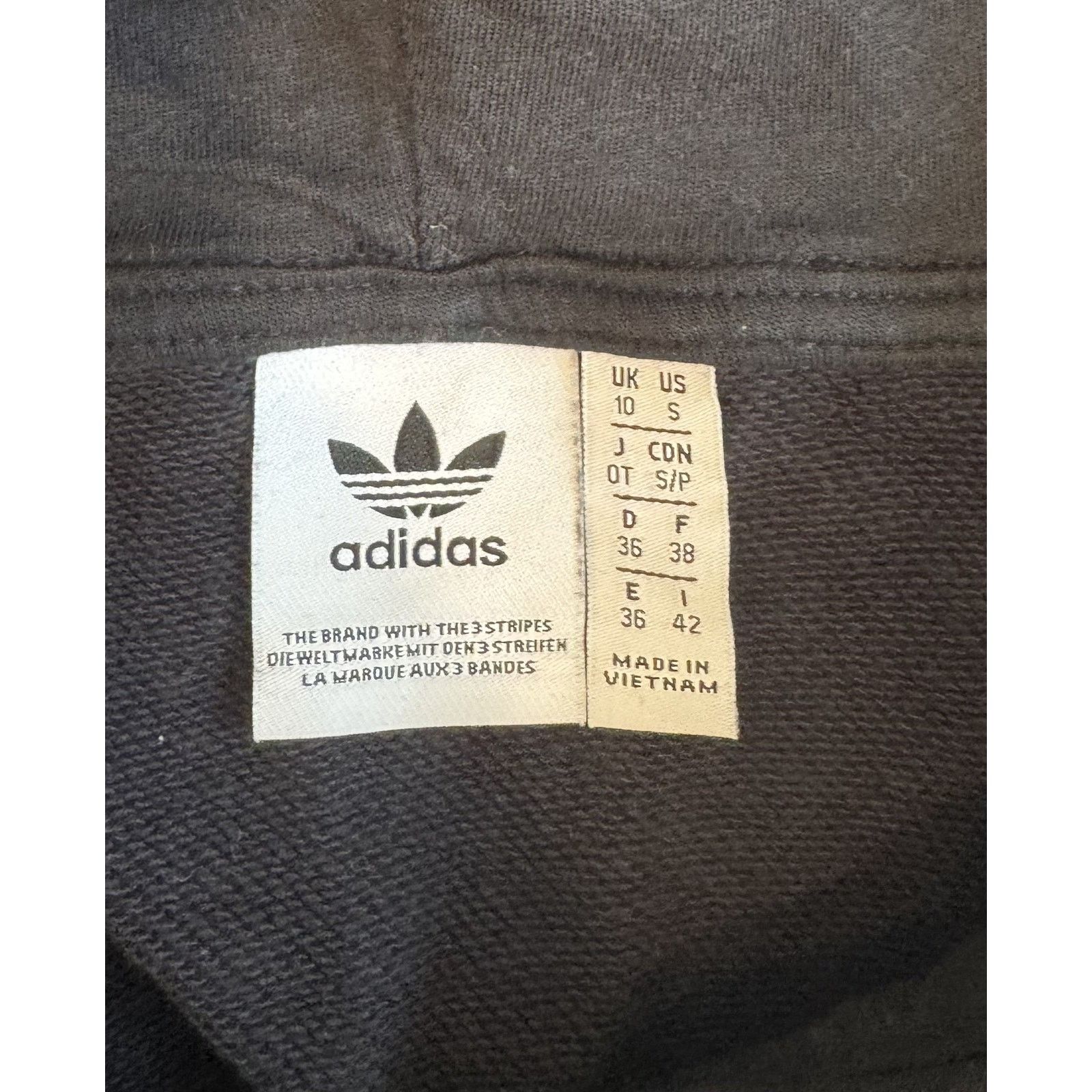Adidas Adidas Womens Small Cropped Three Stripes Pullover Size XS / US 0-2 / IT 36-38 - 3 Thumbnail