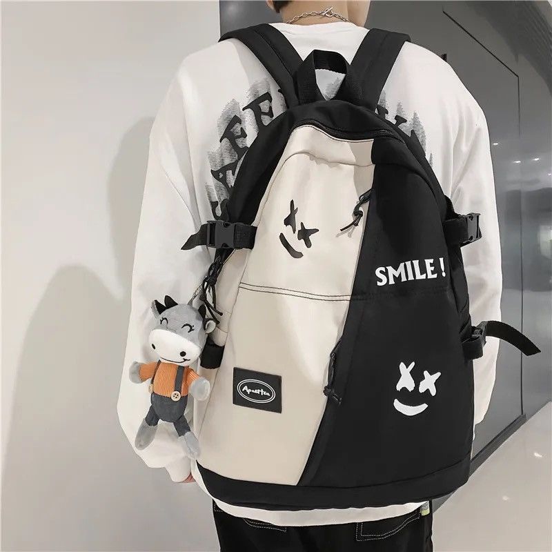 Japanese Brand Fashion cute teddy bear cartoon smile backpack y2k Size ONE SIZE - 3 Thumbnail